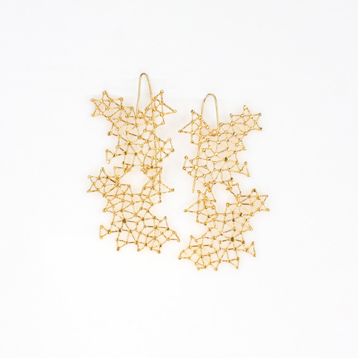 GALAXUS sterling silver earrings by Duong Jewlery
#color_22k-yellow-gold