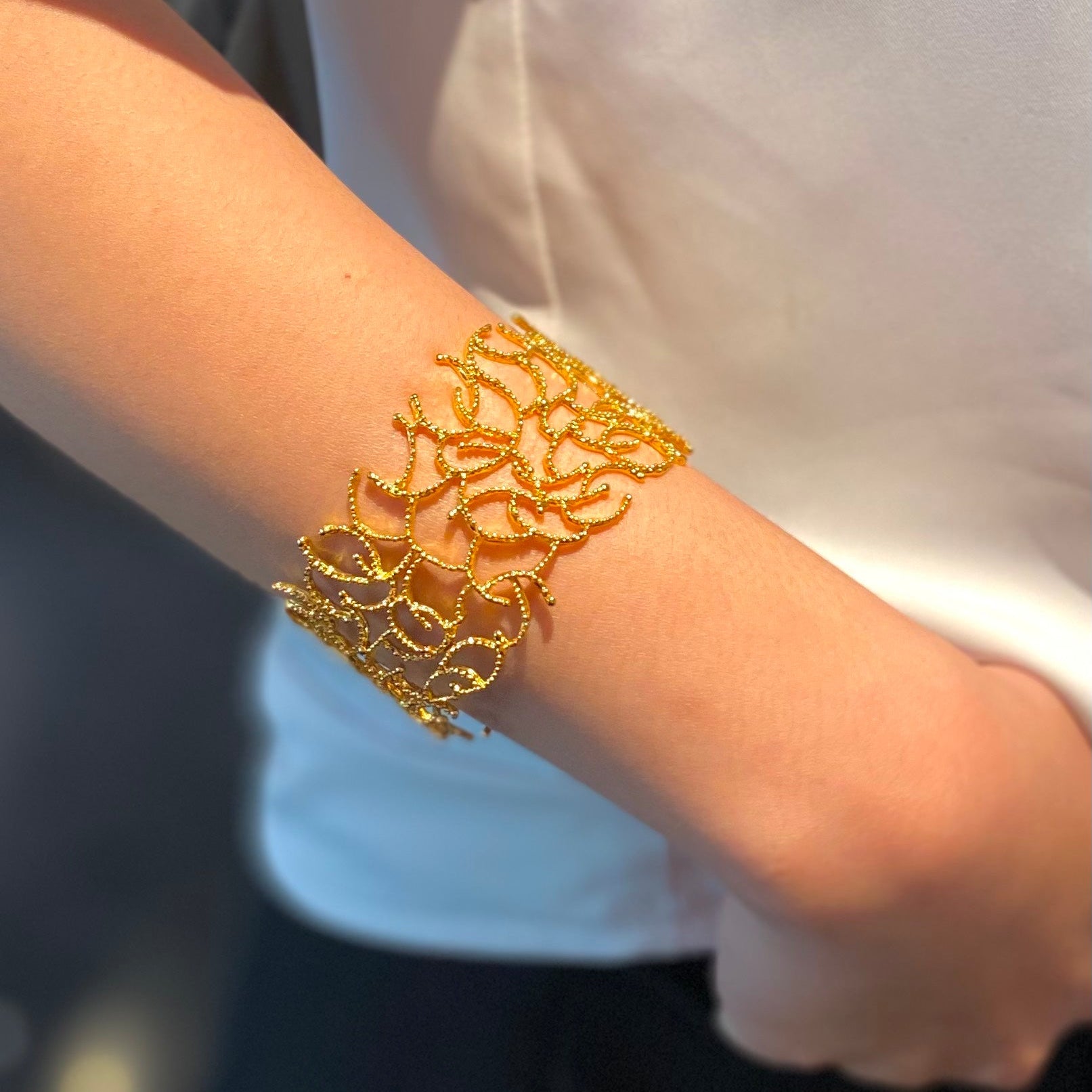 GLY GLY MIDI brass cuff