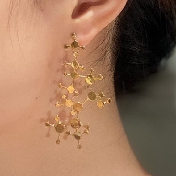 HAPPY MOLY PLAIN silver earrings