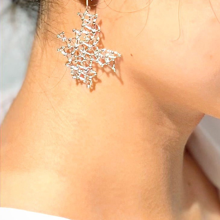 GALAXUS SINGLE silver earrings