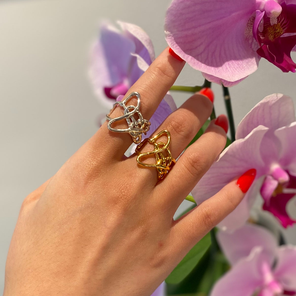 LOVER KNOT silver ring