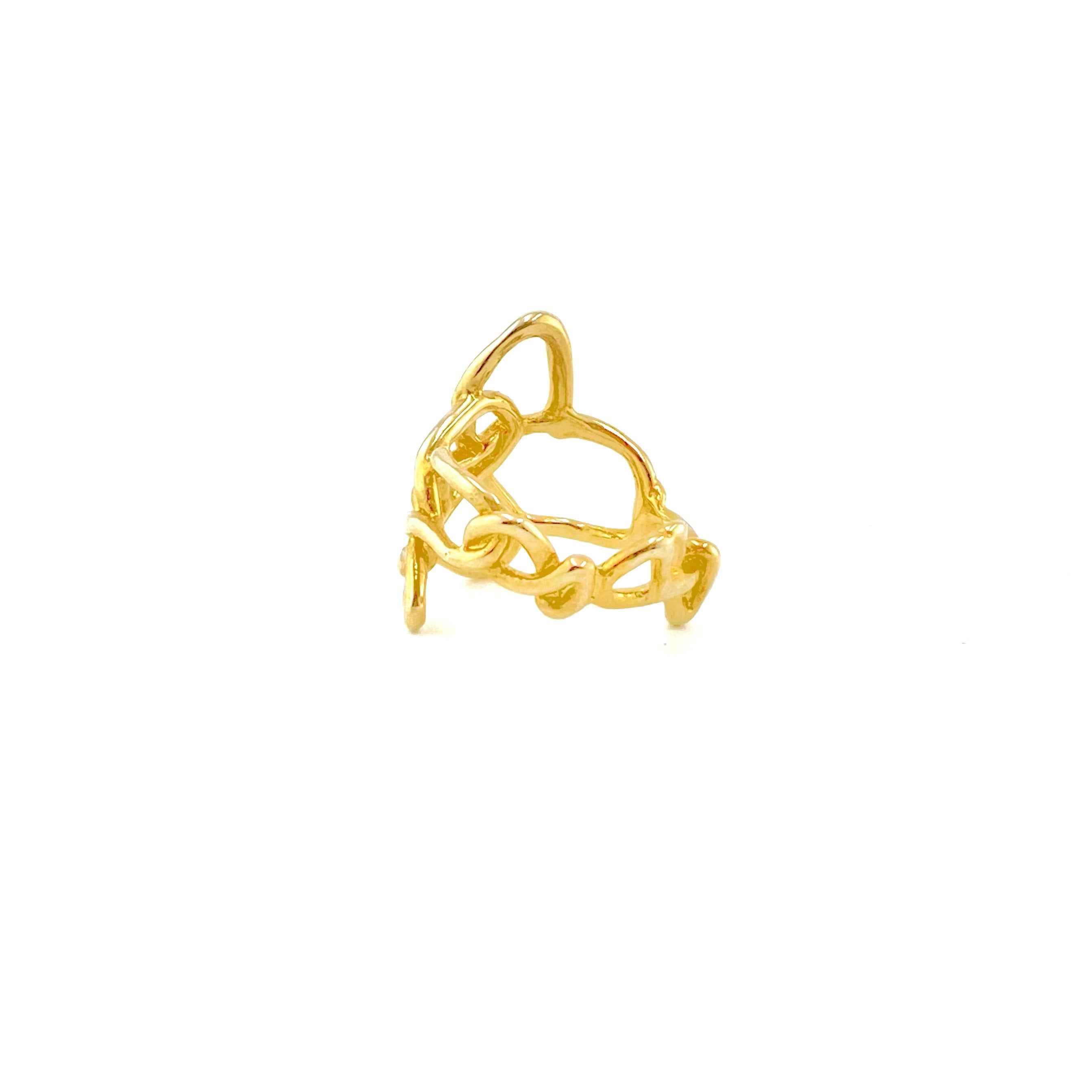 LOVER KNOT sterling silver ring by Duong Jewelry
#color_22k-yellow-gold