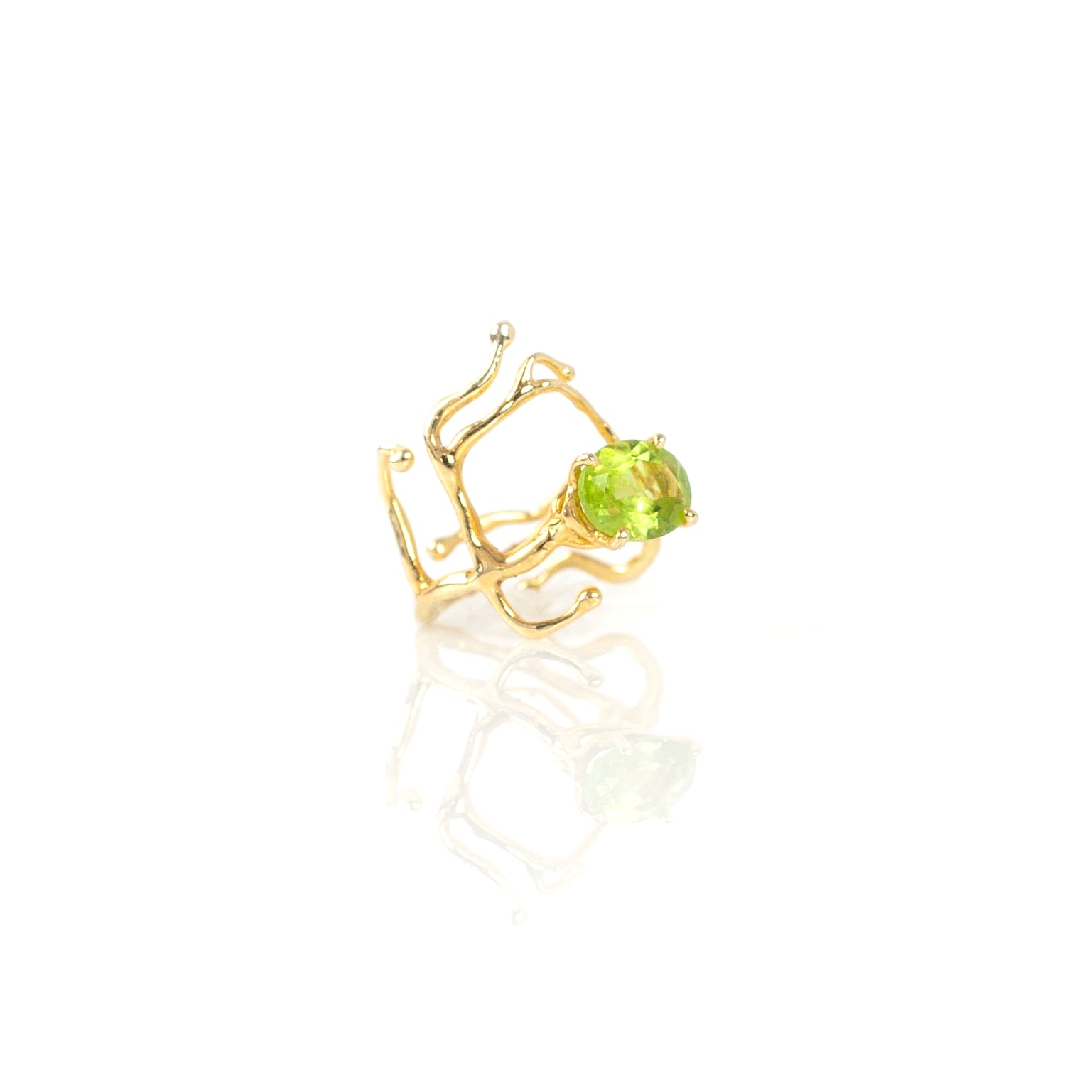 BRANCHY peridot sterling silver ring by Duong Jewelry
#color_22k-yellow-gold