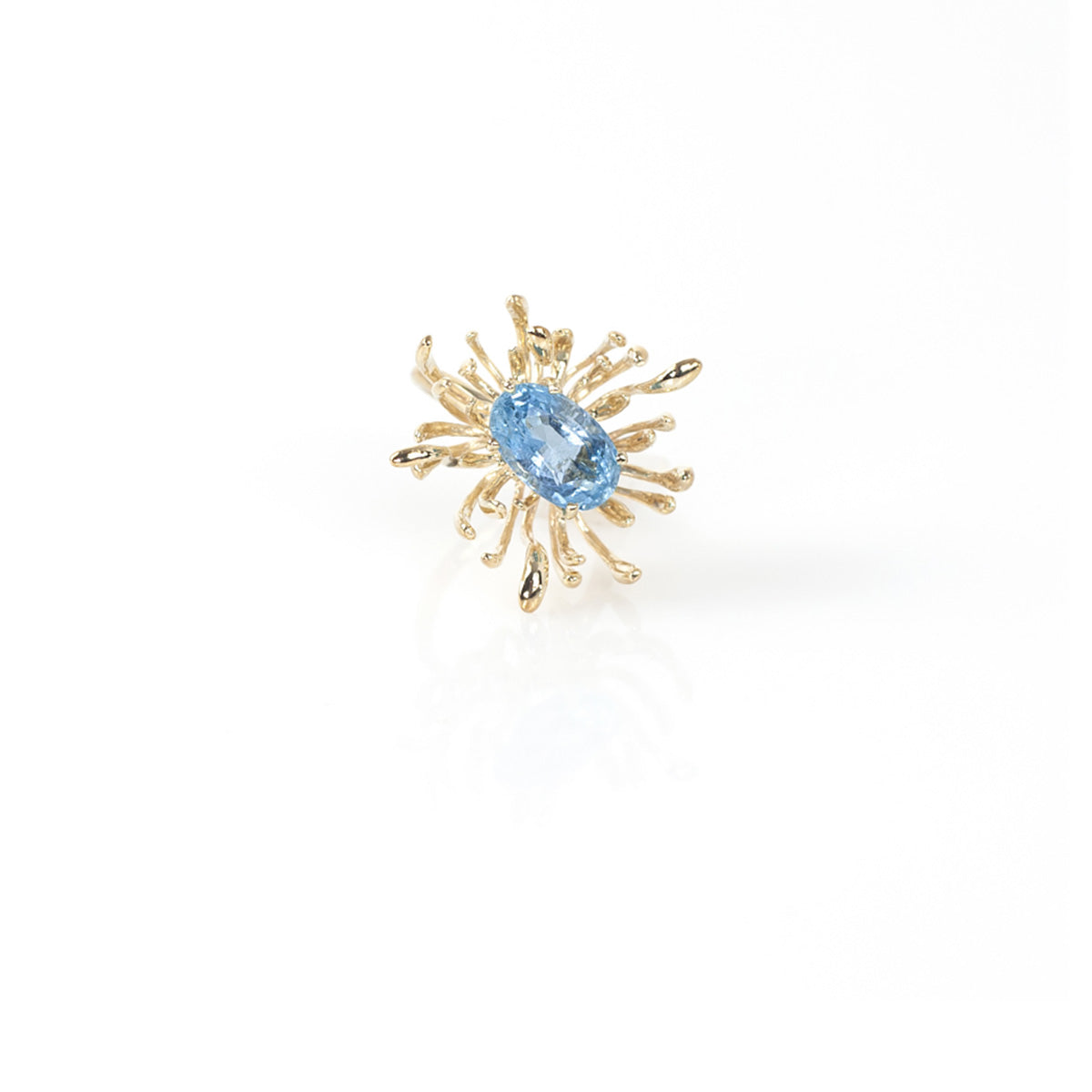 CHRYSANTH aquamarine 10K gold ring by Duong Jewelry
#color_22k-yellow-gold