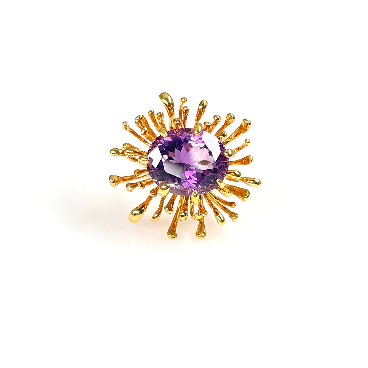 CHRYSANTH amethyst 10K gold ring by Duong Jewelry
#color_22k-yellow-gold