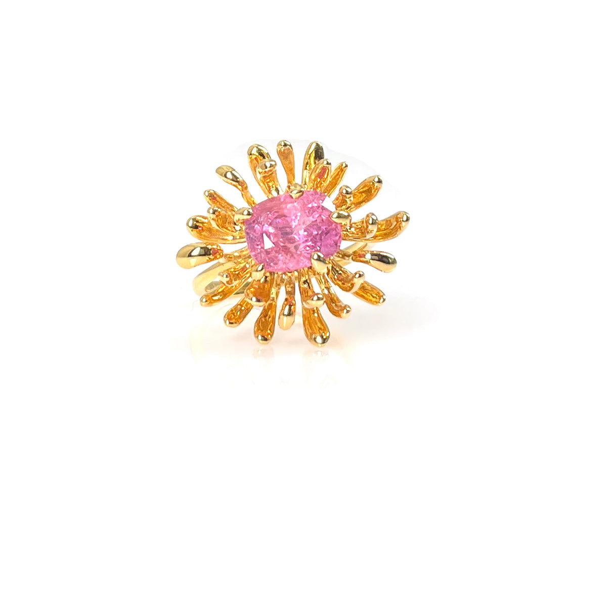 CHRYSANTH MINI pink spinel 14K gold ring by Duong Jewelry
#color_22k-yellow-gold