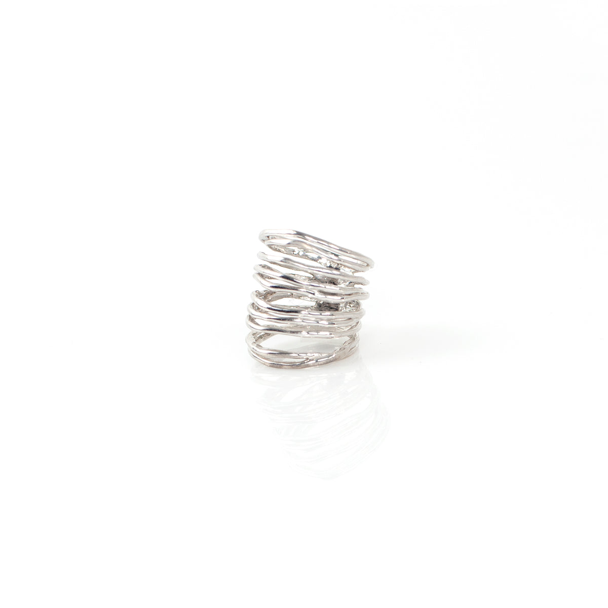 NOEMI MAXI sterling silver ring by Duong Jewelry
#color_no-plating