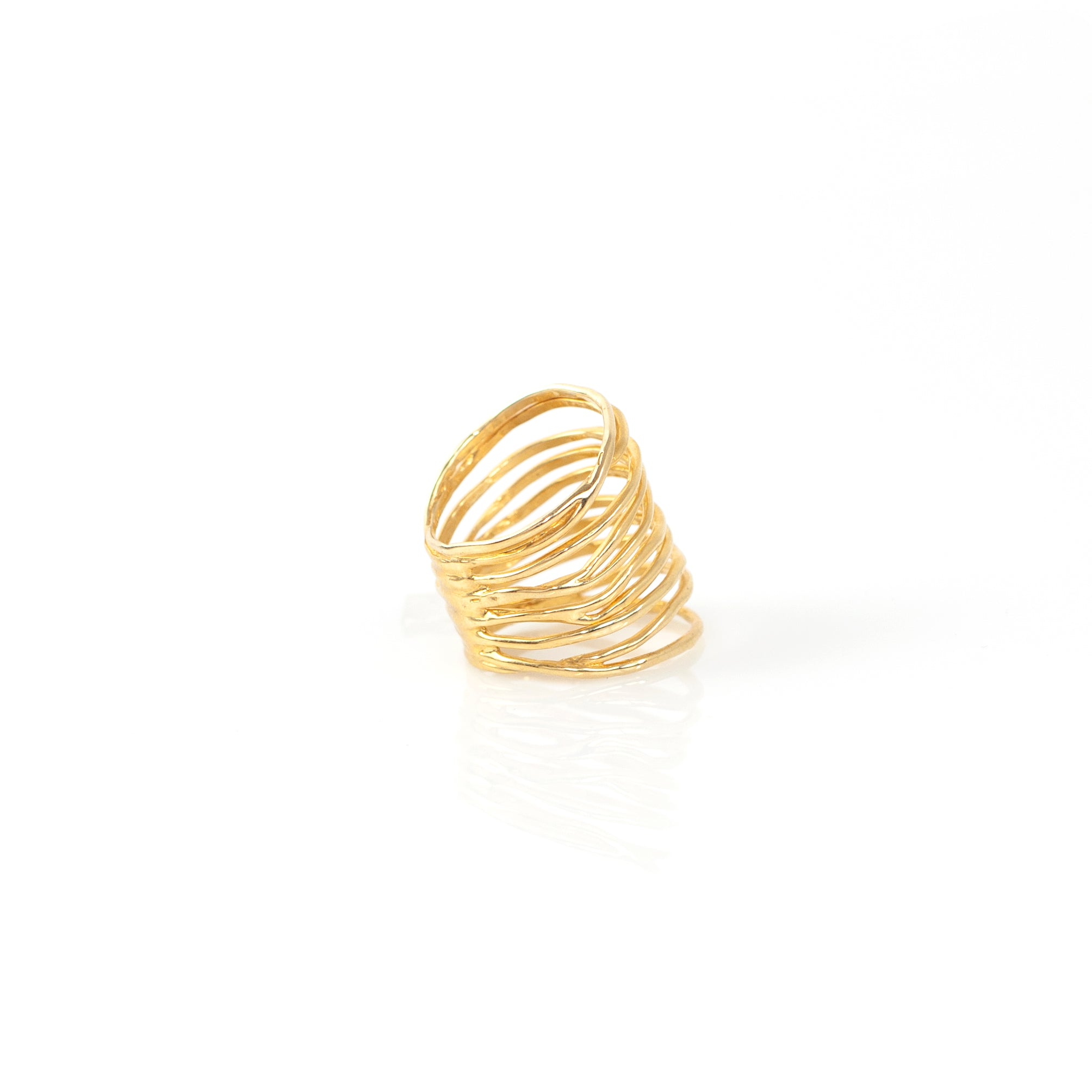 NOEMI MAXI sterling silver ring by Duong Jewelry
#color_22k-yellow-gold