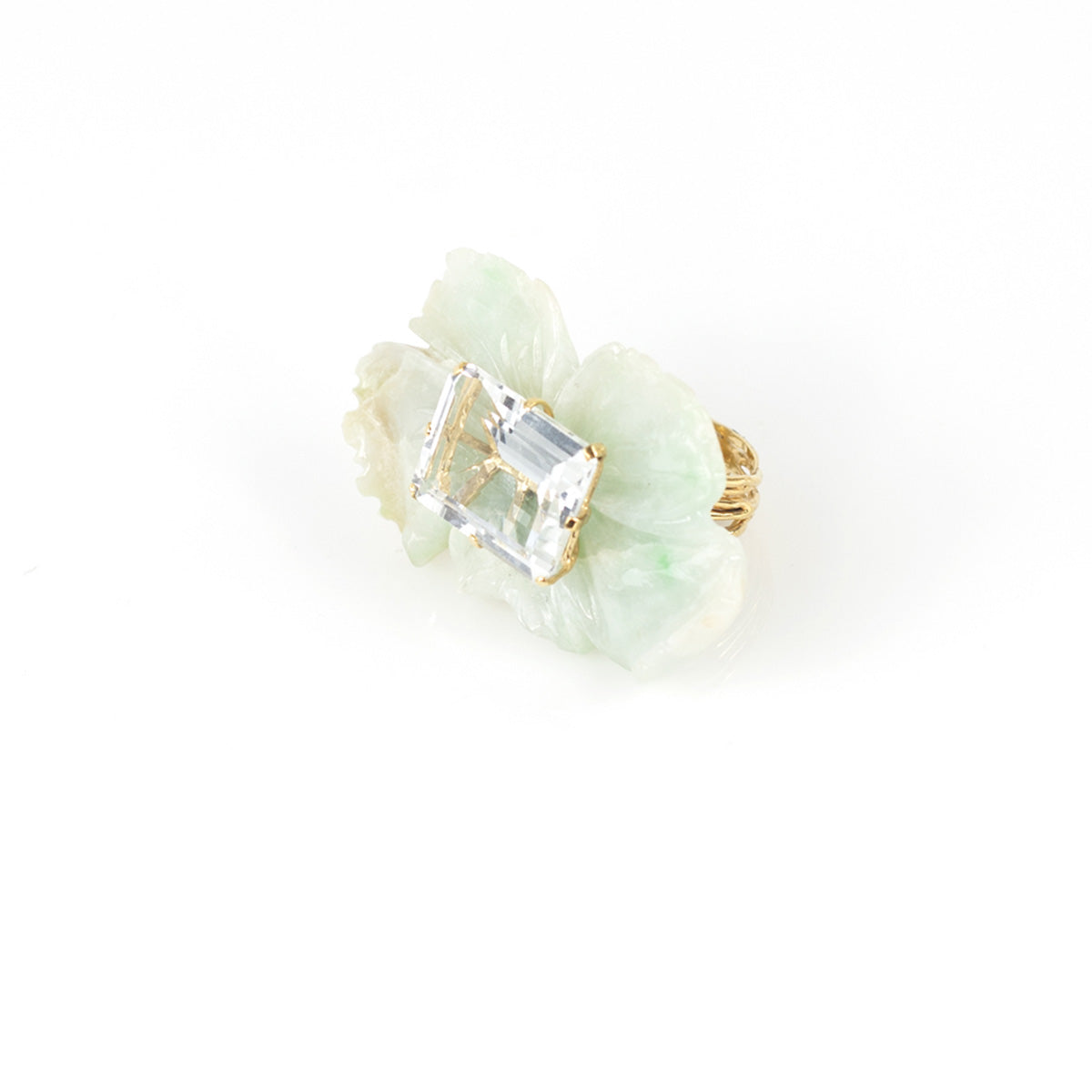 PETALE’A burmese jadeite & topaz 10K gold ring by Duong Jewelry
#color_22k-yellow-gold