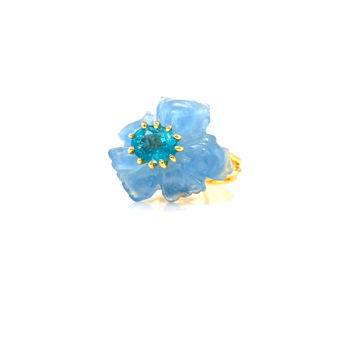 PETALE’A PASSION aquamarine & apatite 10K gold ring by Duong Jewelry
#color_22k-yellow-gold