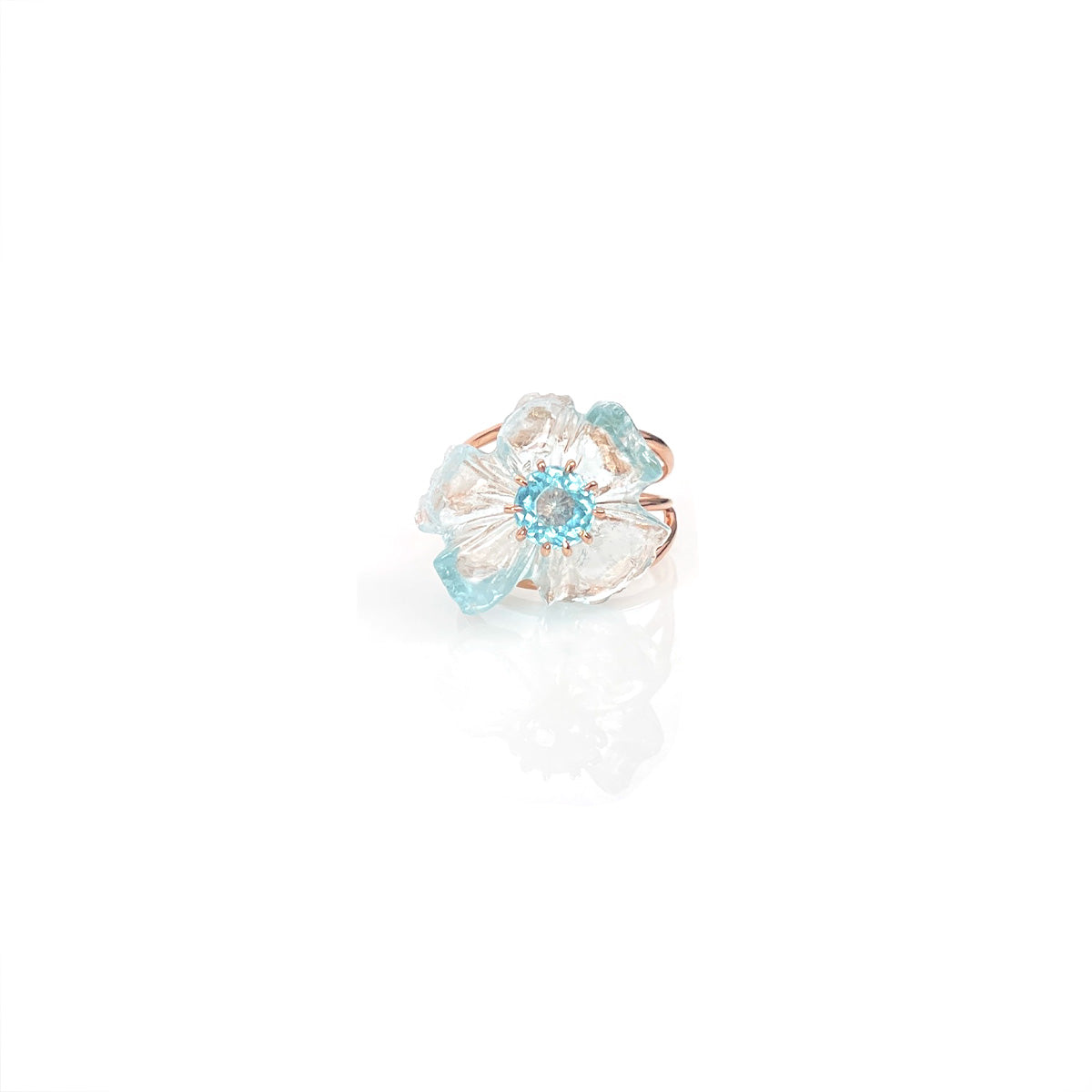 PETALE’A PASSION aquamarine & apatite 10K rose gold ring by Duong Jewelry
#color_22k-rose-gold