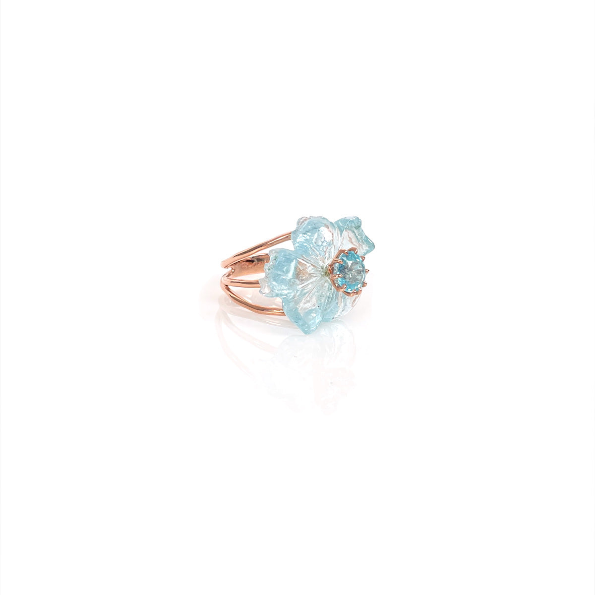 PETALE’A PASSION aquamarine & apatite 10K rose gold ring by Duong Jewelry
#color_22k-rose-gold