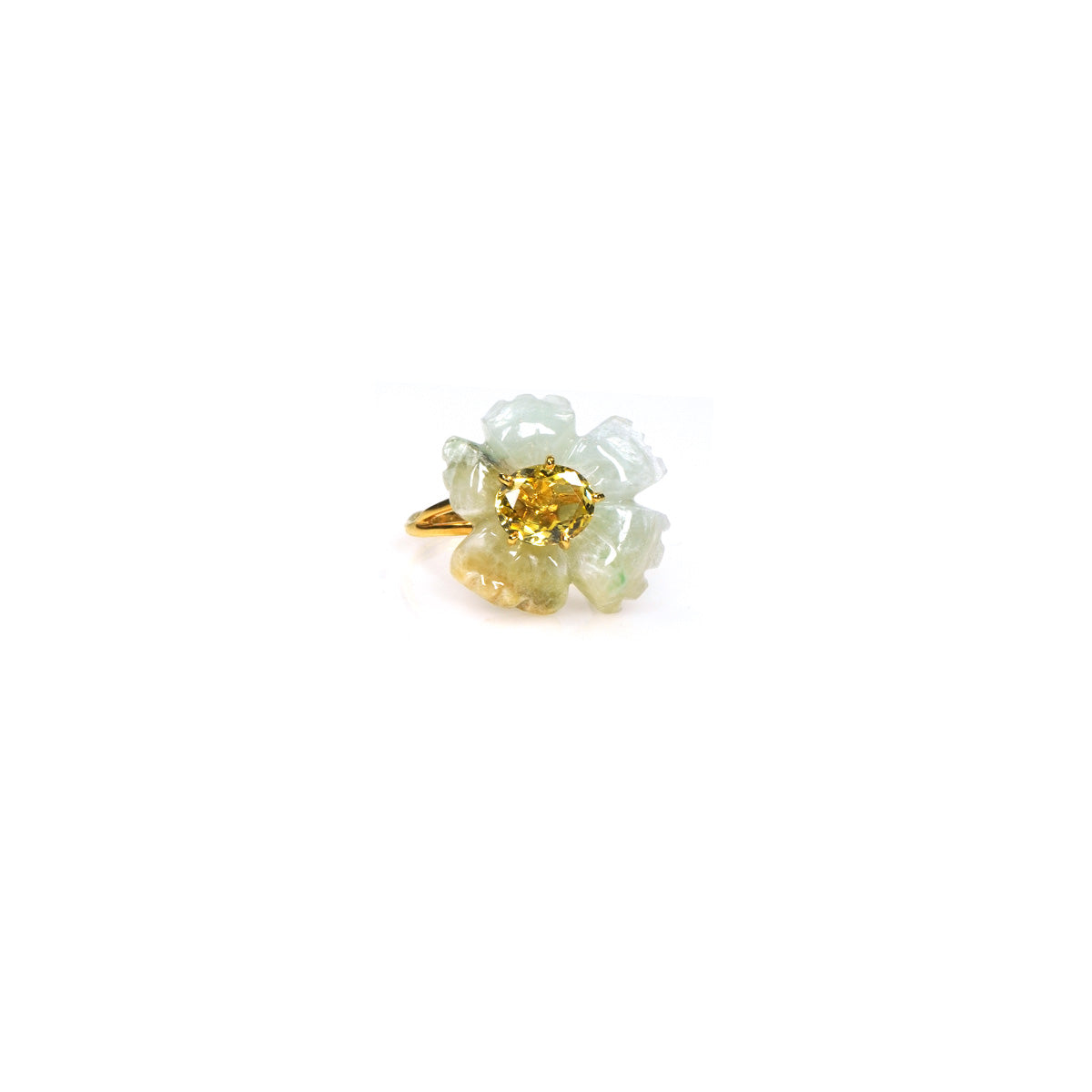PETALE’A PASSION jadeite, golden beryl sterling silver & 9K gold ring by Duong Jewelry
#color_22k-yellow-gold
