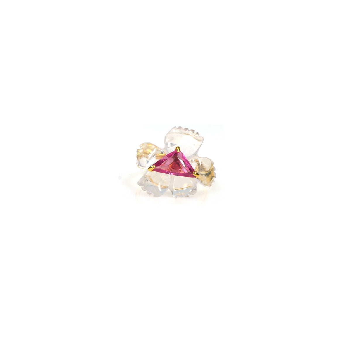 PETALE’A PASSION rose quartz, pink spinel sterling silver & 9K gold ring by Duong Jewelry
#color_22k-yellow-gold