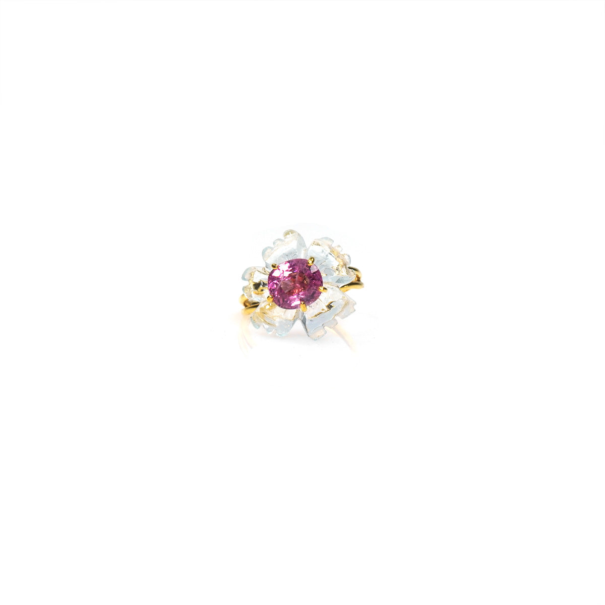 PETALE’A PASSION aquamarine & pink spinel 9K gold ring by Duong Jewelry
#color_22k-yellow-gold