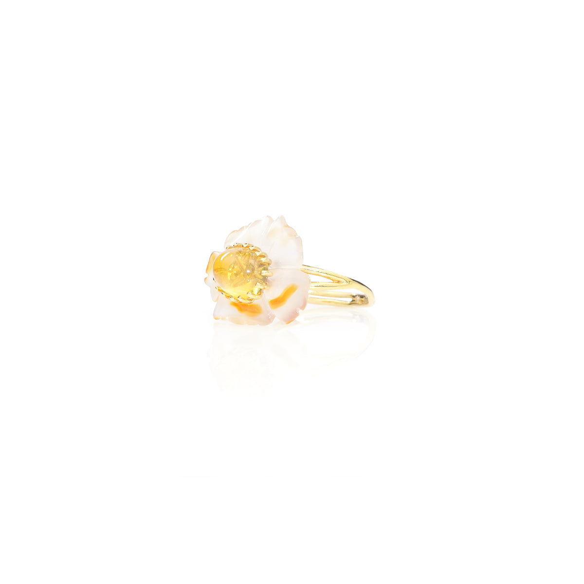 PETALE’A PASSION agate & crystal opal 14K gold ring by Duong Jewelry
color_22k-yellow-gold
