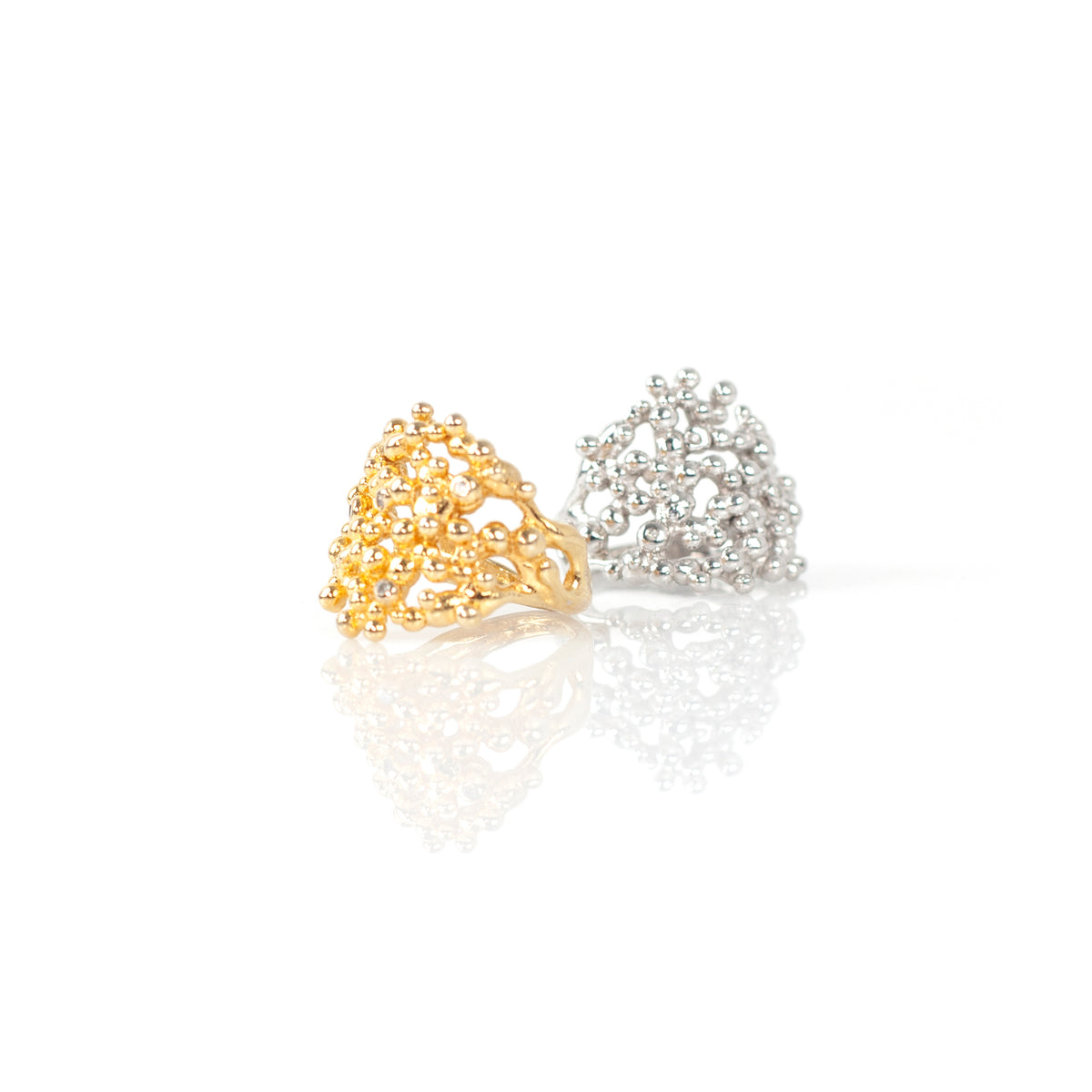 ROCIO diamond sterling silver ring by Duong Jewelry
#color_no-plating
#color_22k-yellow-gold