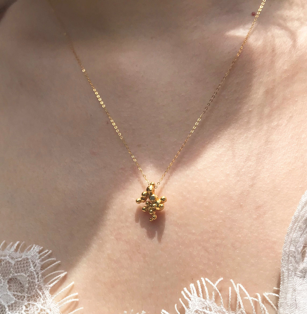 ROCIO TINY silver pendant