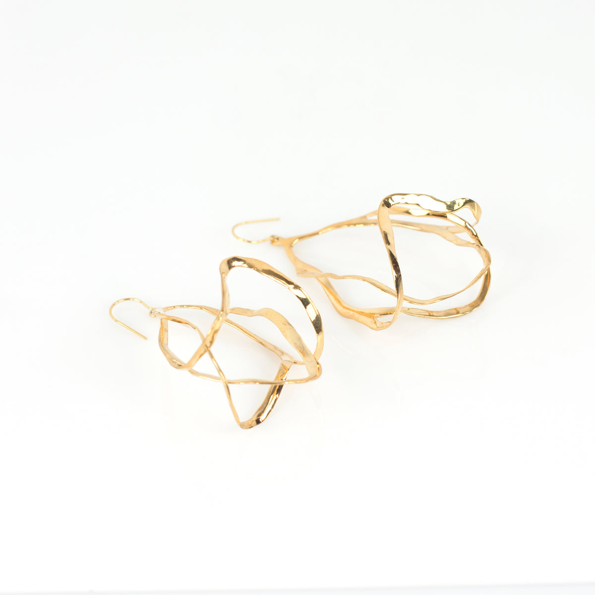SPACE ODDITY sterling silver earrings by Duong Jewlery
#color_22k-yellow-gold