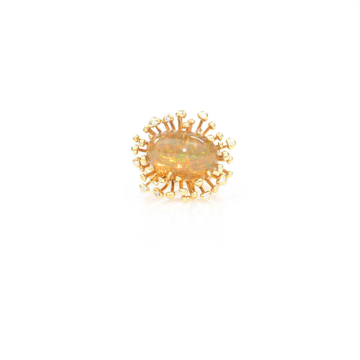 STAMI crystal opal & diamond 10K gold ring by Duong Jewelry
#color_22k-yellow-gold