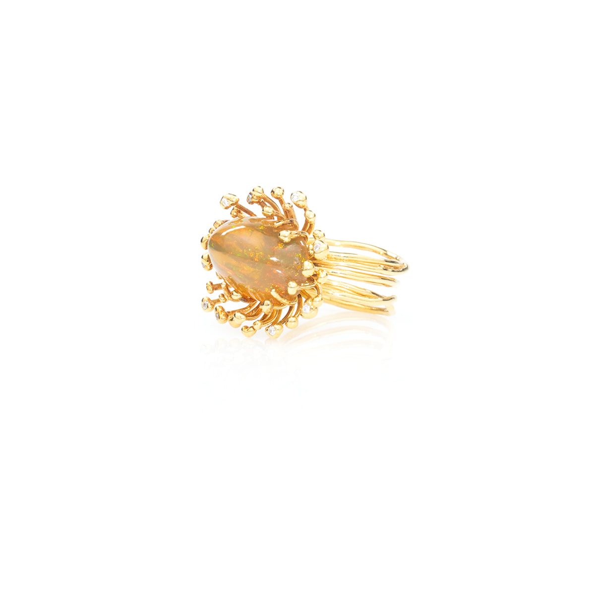 STAMI crystal opal & diamond 10K gold ring by Duong Jewelry
#color_22k-yellow-gold