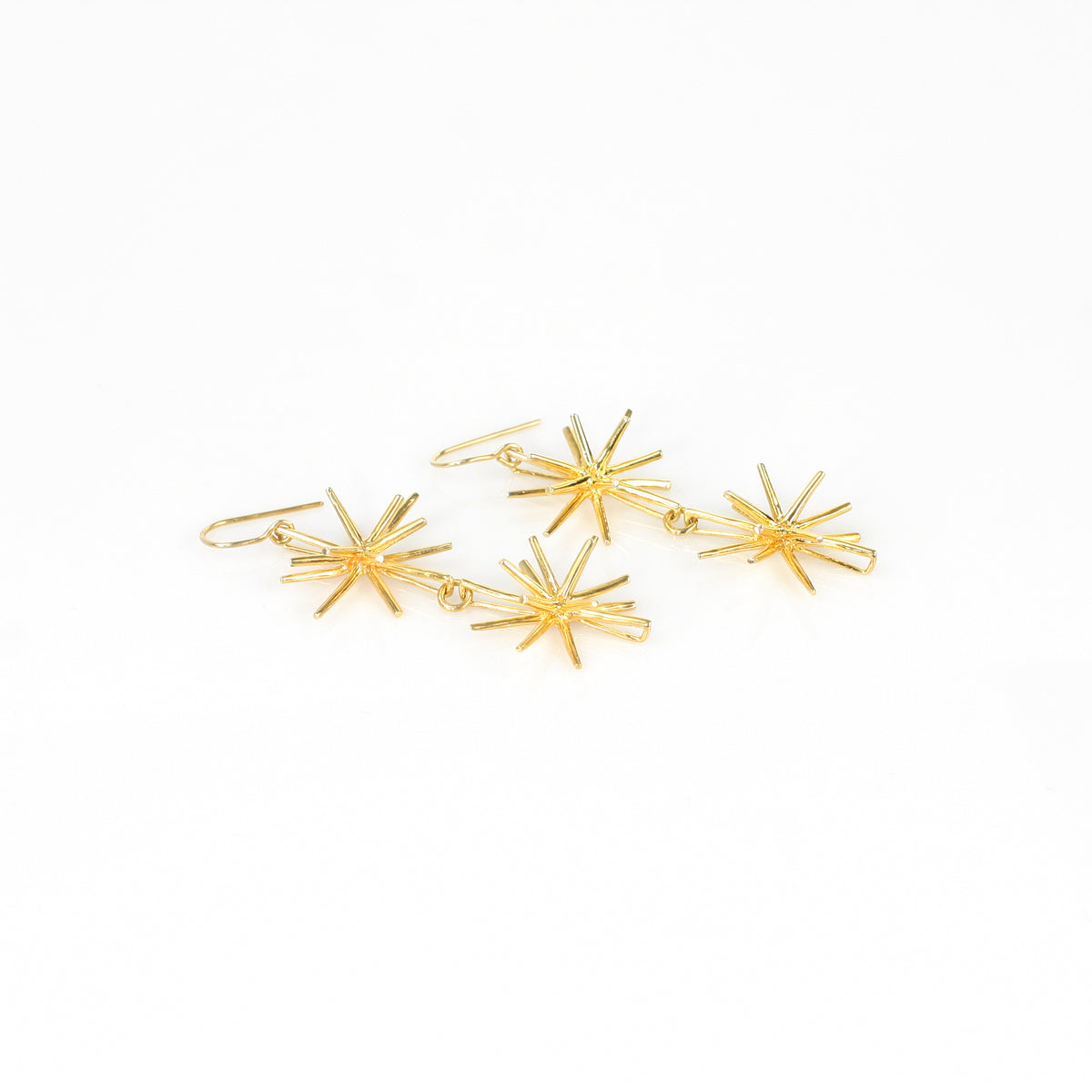 STARDOM DOUBLE sterling silver earrings by Duong Jewelry
#color_22k-yellow-gold