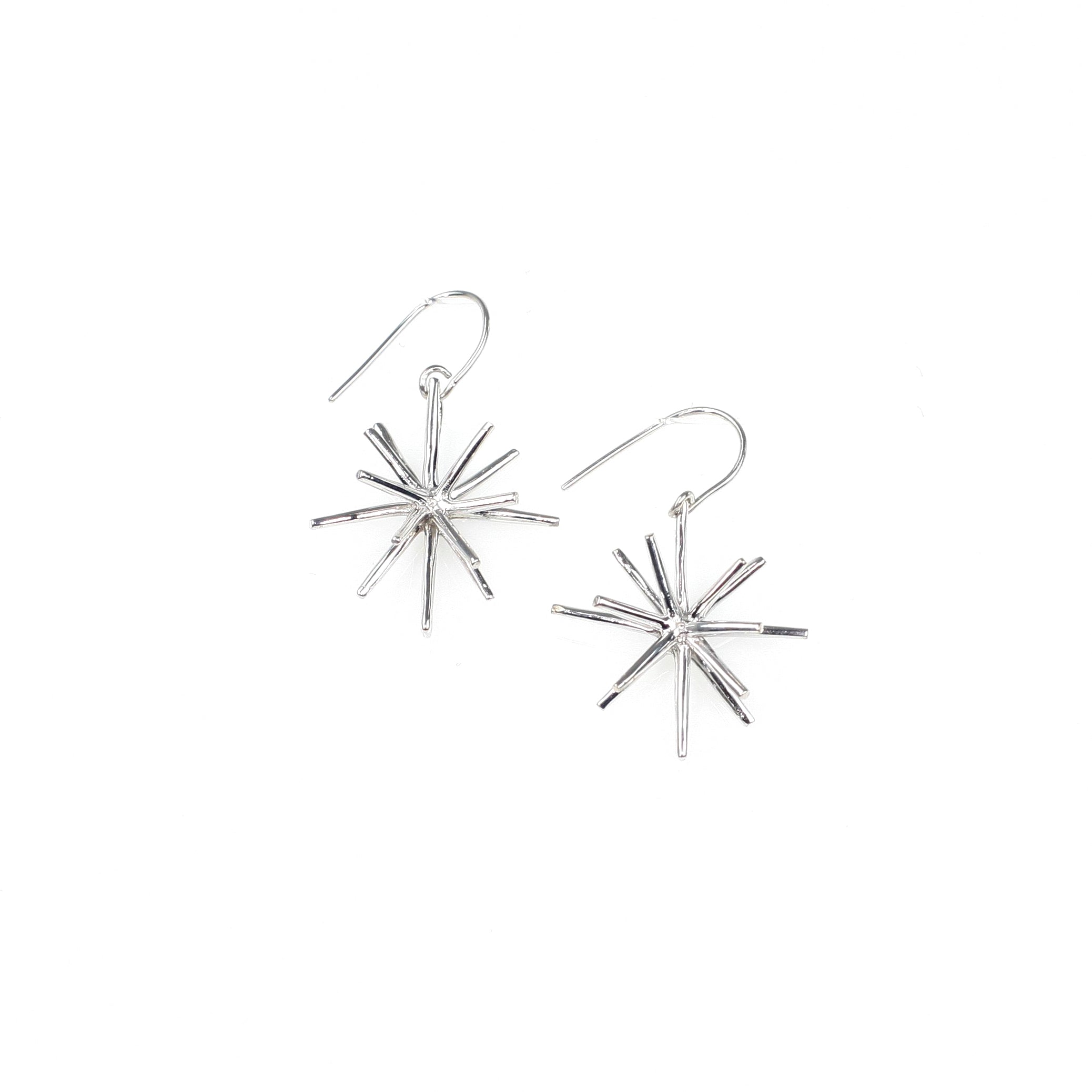 STARDOM SINGLE HOOK sterling silver earrings by Duong Jewelry
#color_no-plating