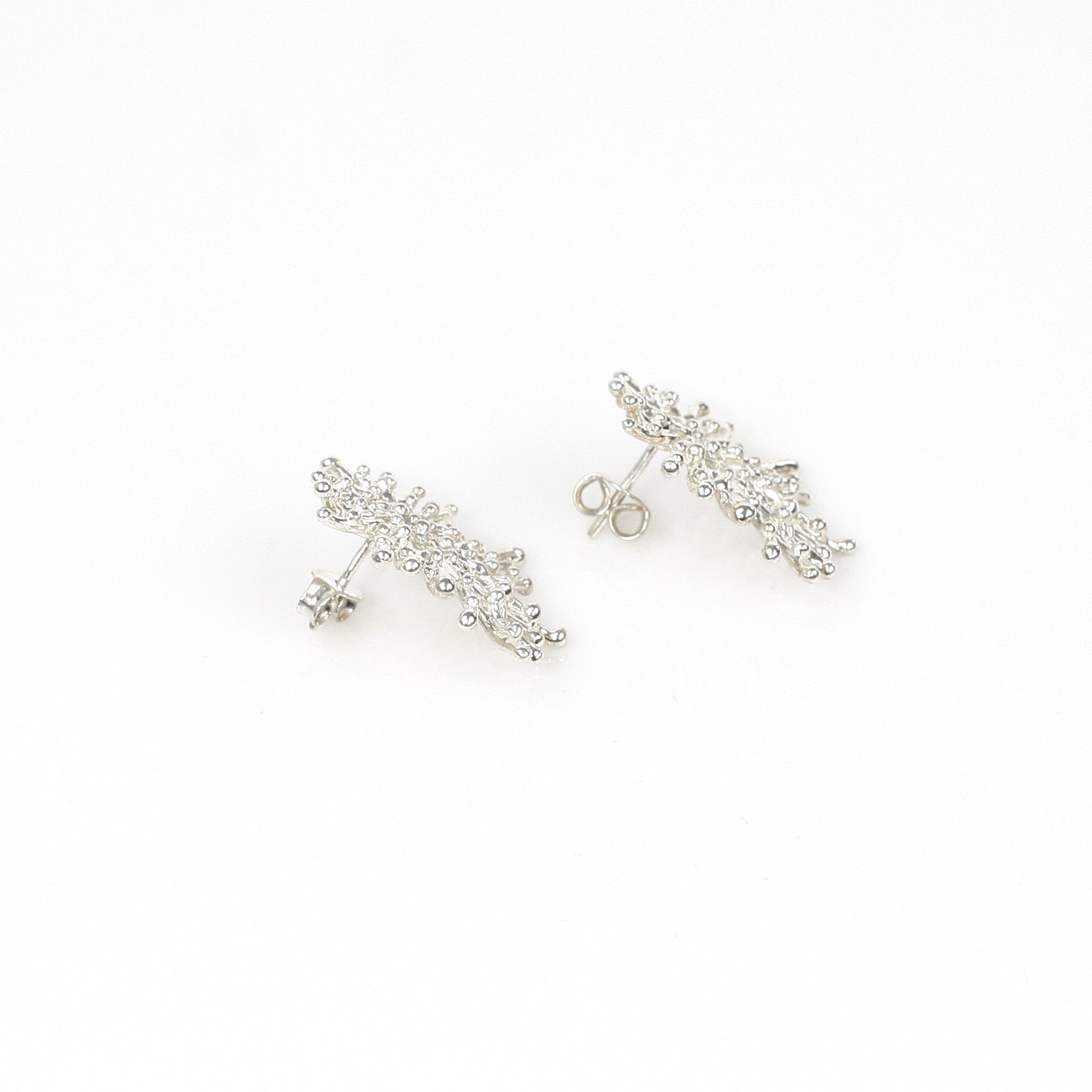 SUNRAY SINGLE sterling silver stud earrings by Duong Jewelry
#color_no-plating