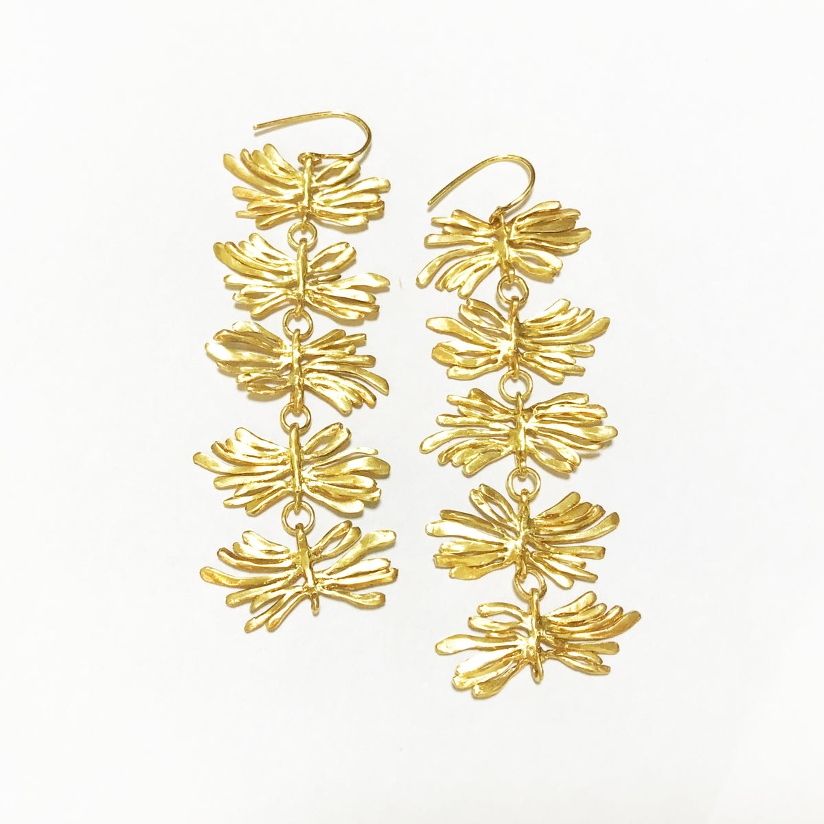 TROPICAL BUTTERFLIES sterling silver earrings by Duong Jewelry
#color_22k-yellow-gold