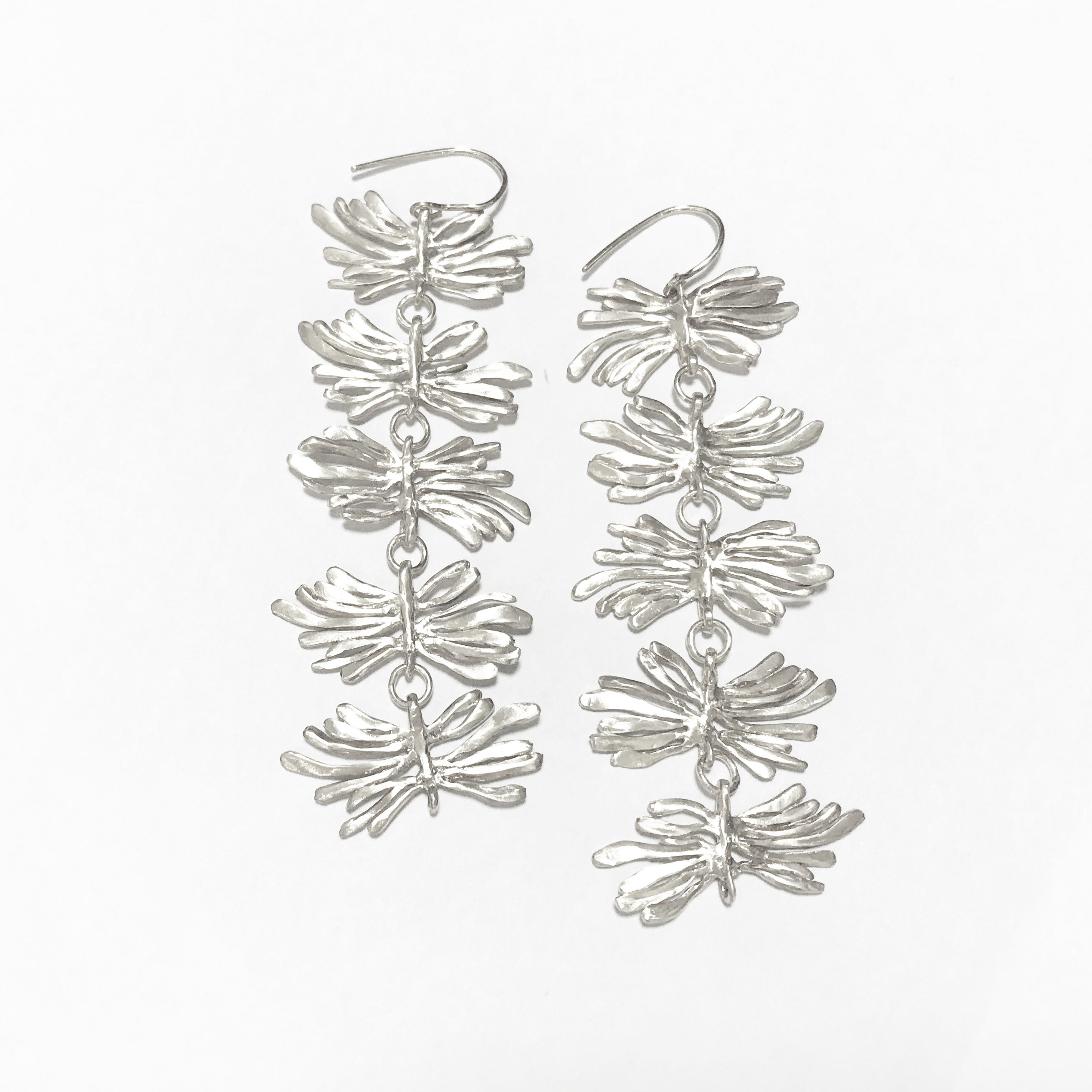 TROPICAL BUTTERFLIES sterling silver earrings by Duong Jewelry
#color_no-plating