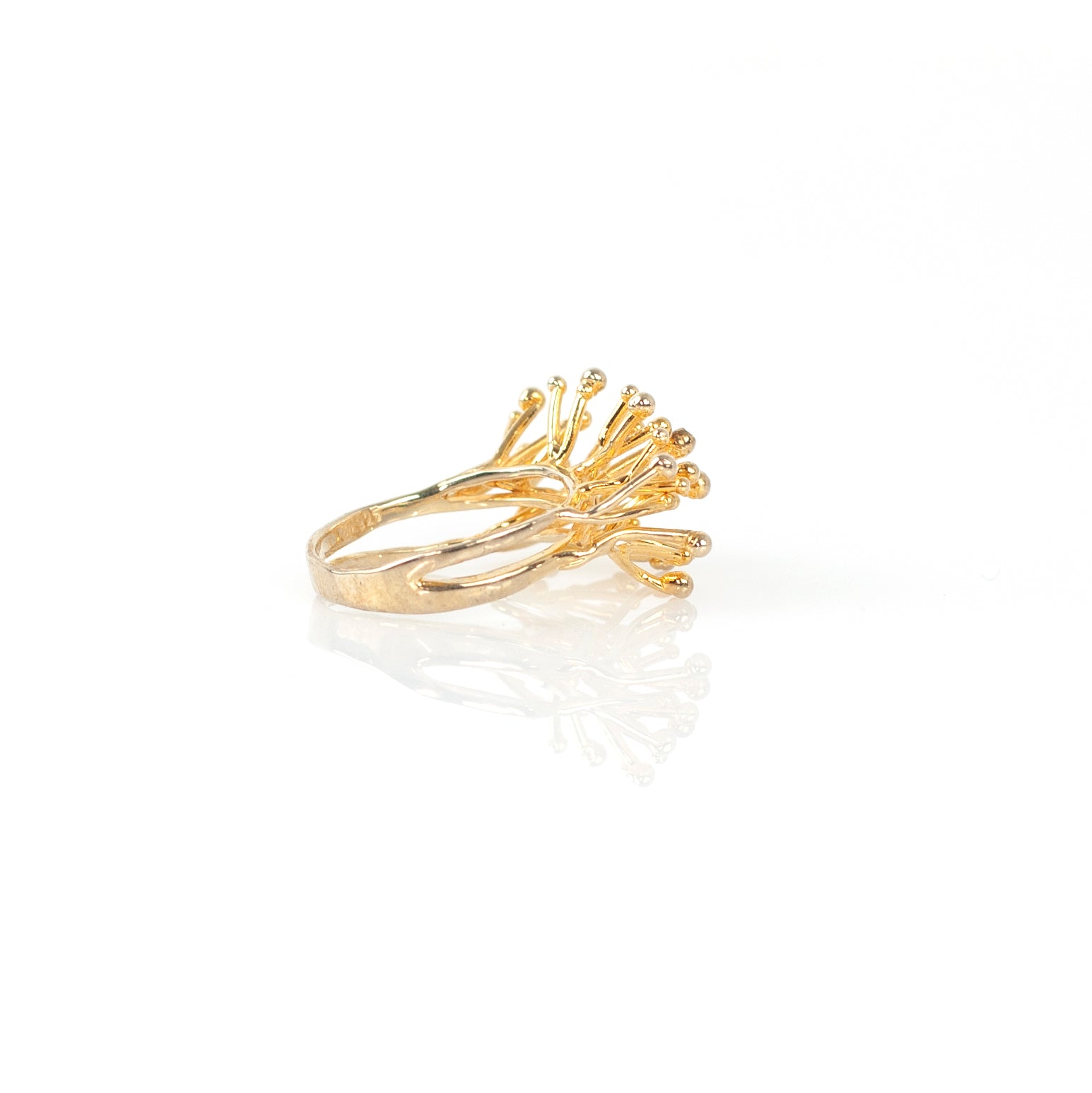 ANEMONE SINGLE diamond sterling silver ring by Duong Jewelry
#color_22k-yellow-gold
