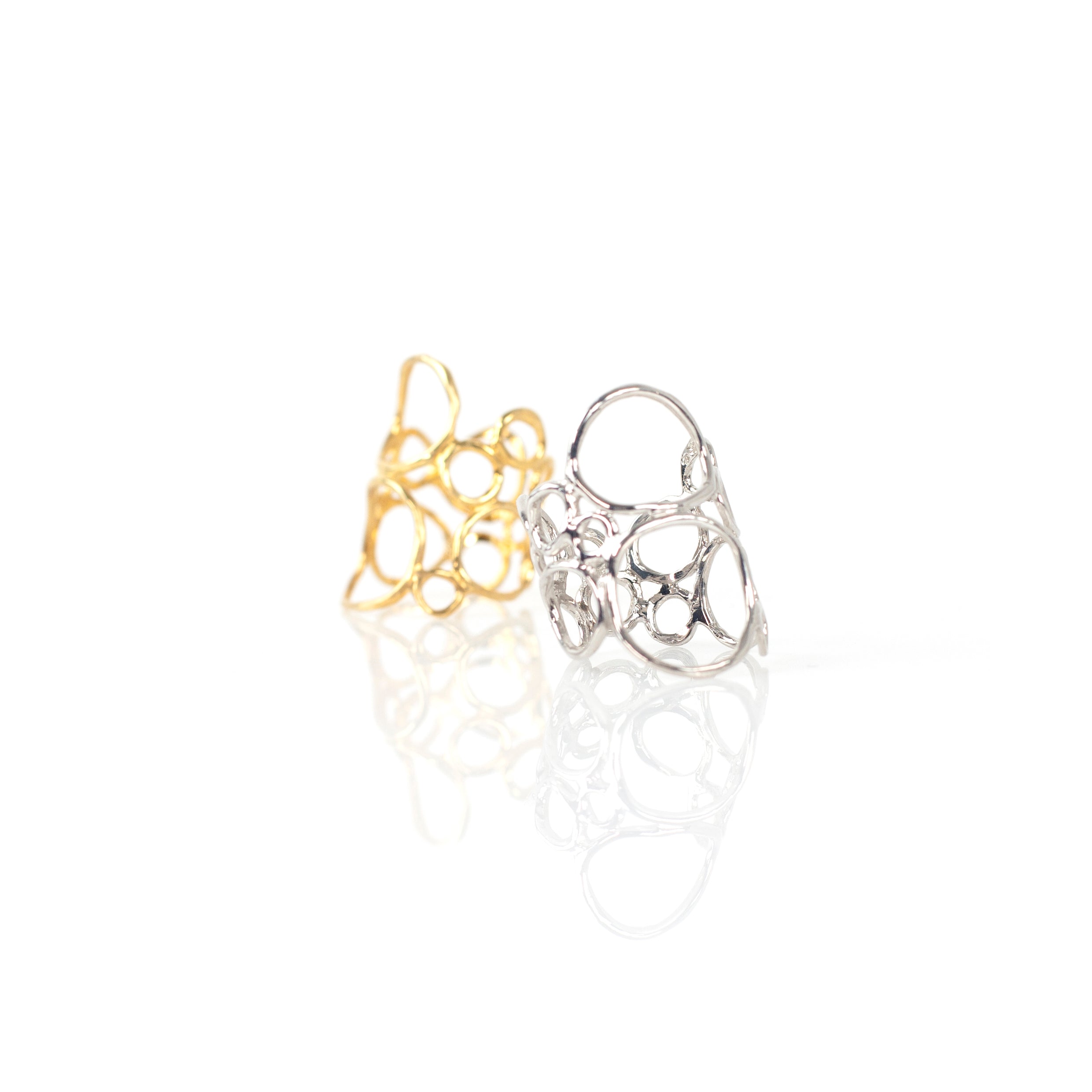 BUBBLE PLAIN sterling silverring by Duong Jewelry
#color_no-plating
#color_22k-yellow-gold