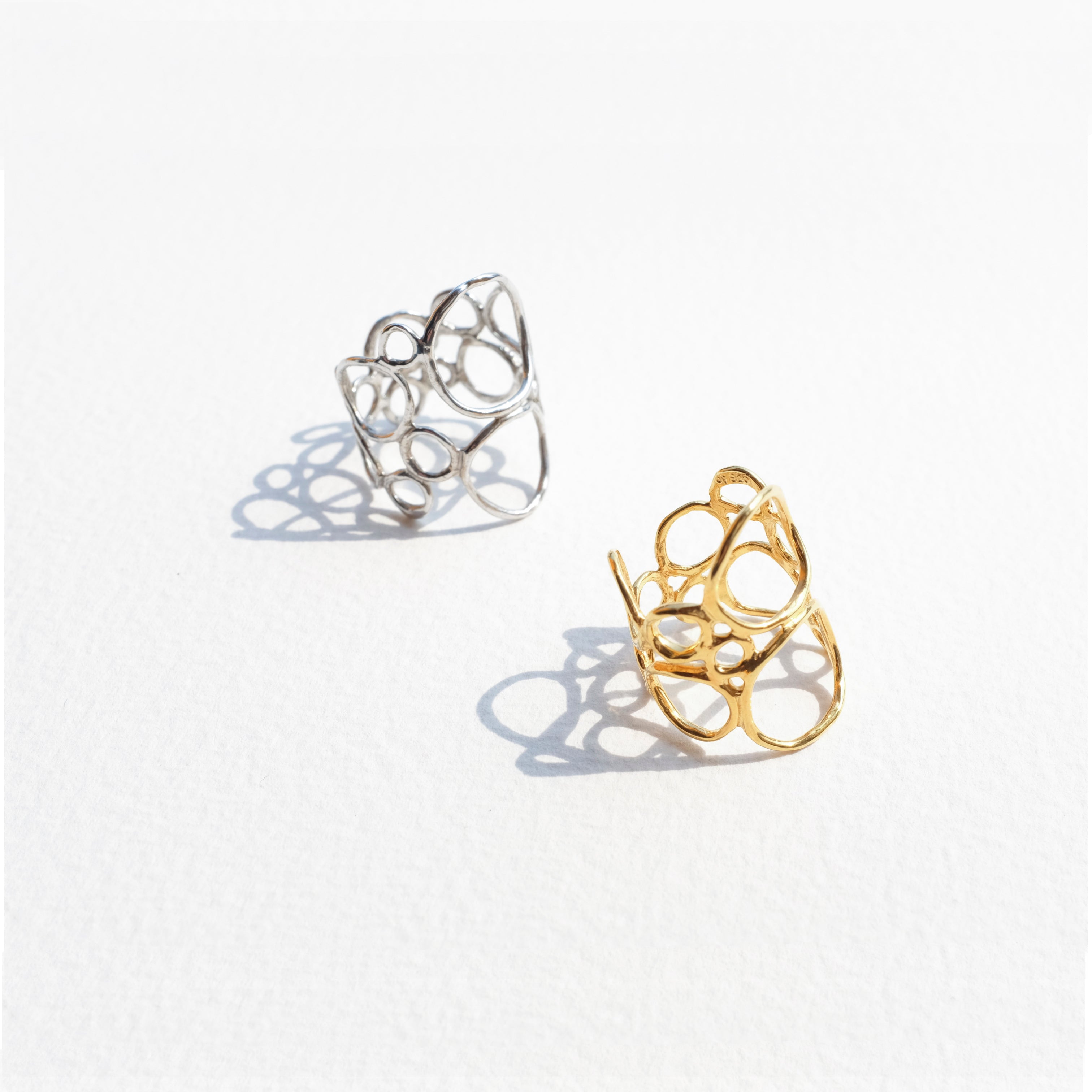 BUBBLE PLAIN sterling silverring by Duong Jewelry
#color_no-plating
#color_22k-yellow-gold
