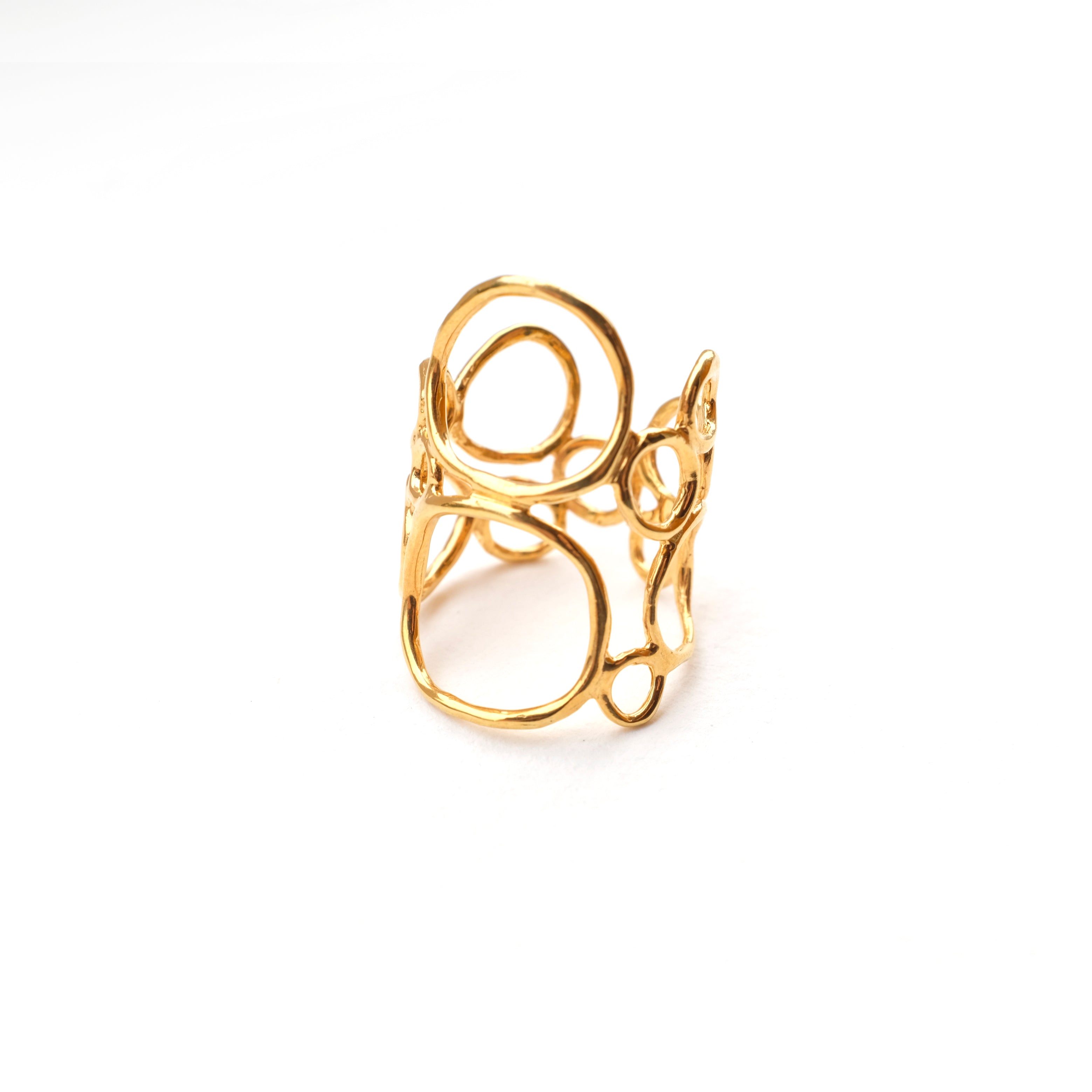BUBBLE PLAIN sterling silverring by Duong Jewelry
#color_22k-yellow-gold