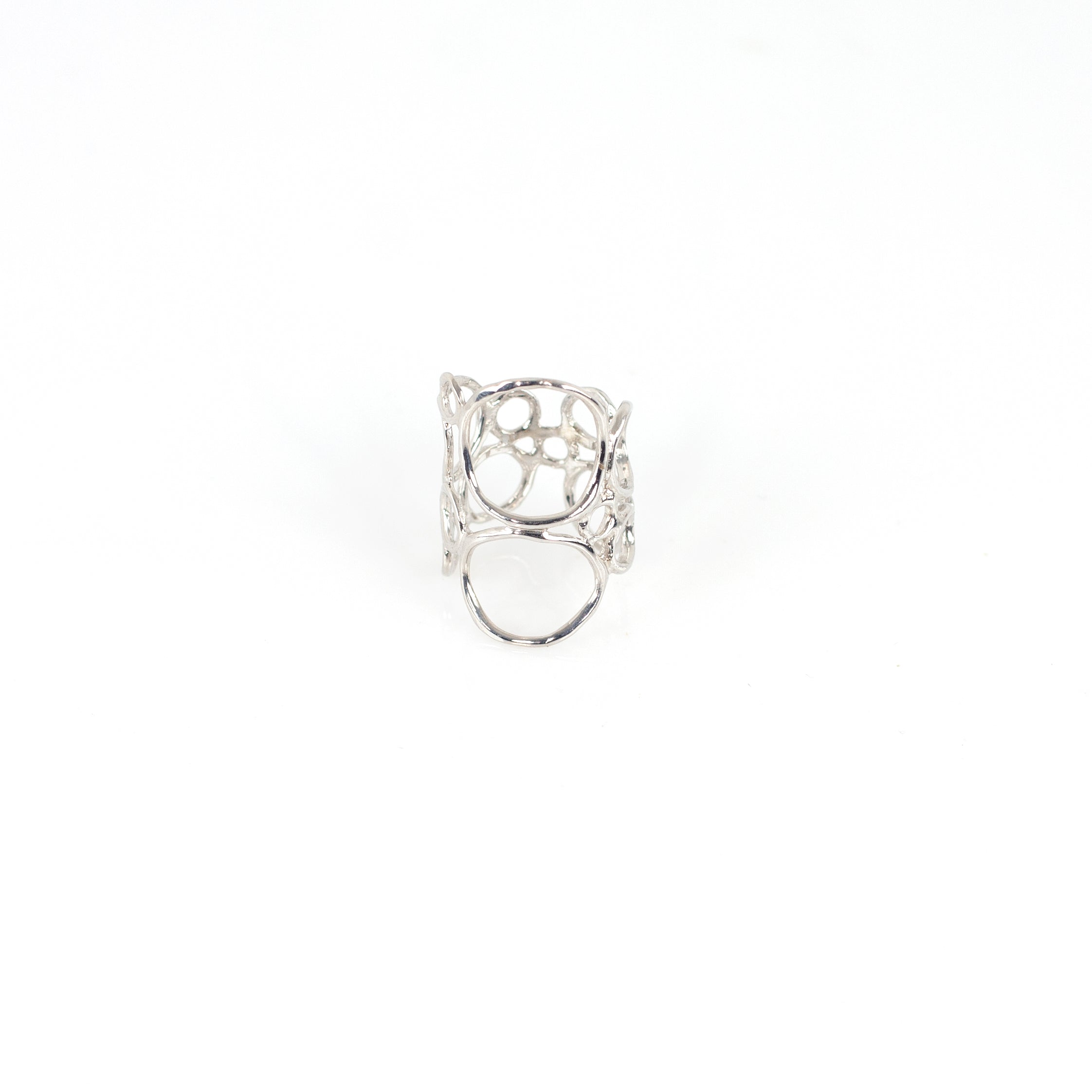 BUBBLE PLAIN sterling silverring by Duong Jewelry
#color_no-plating