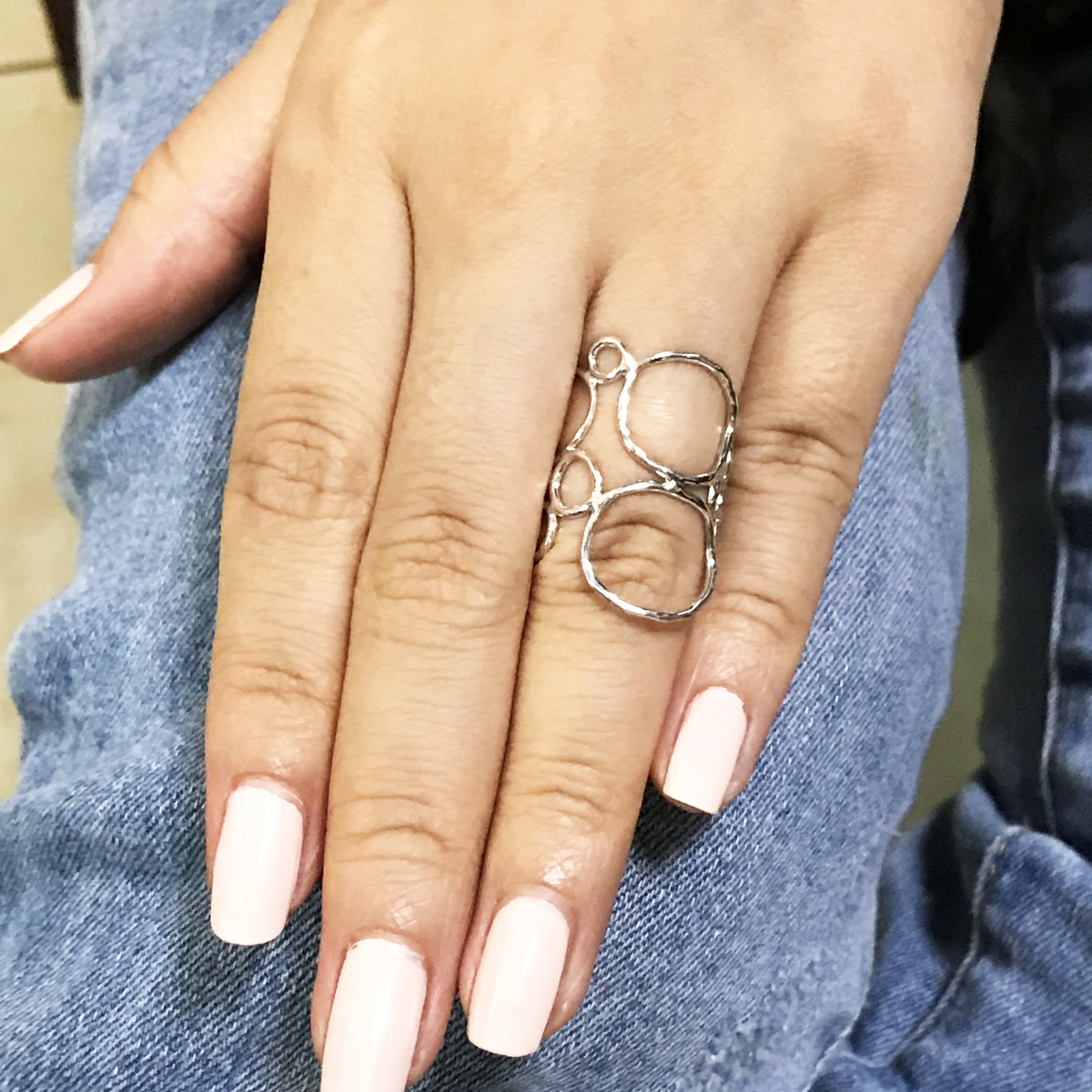 BUBBLE PLAIN silver ring