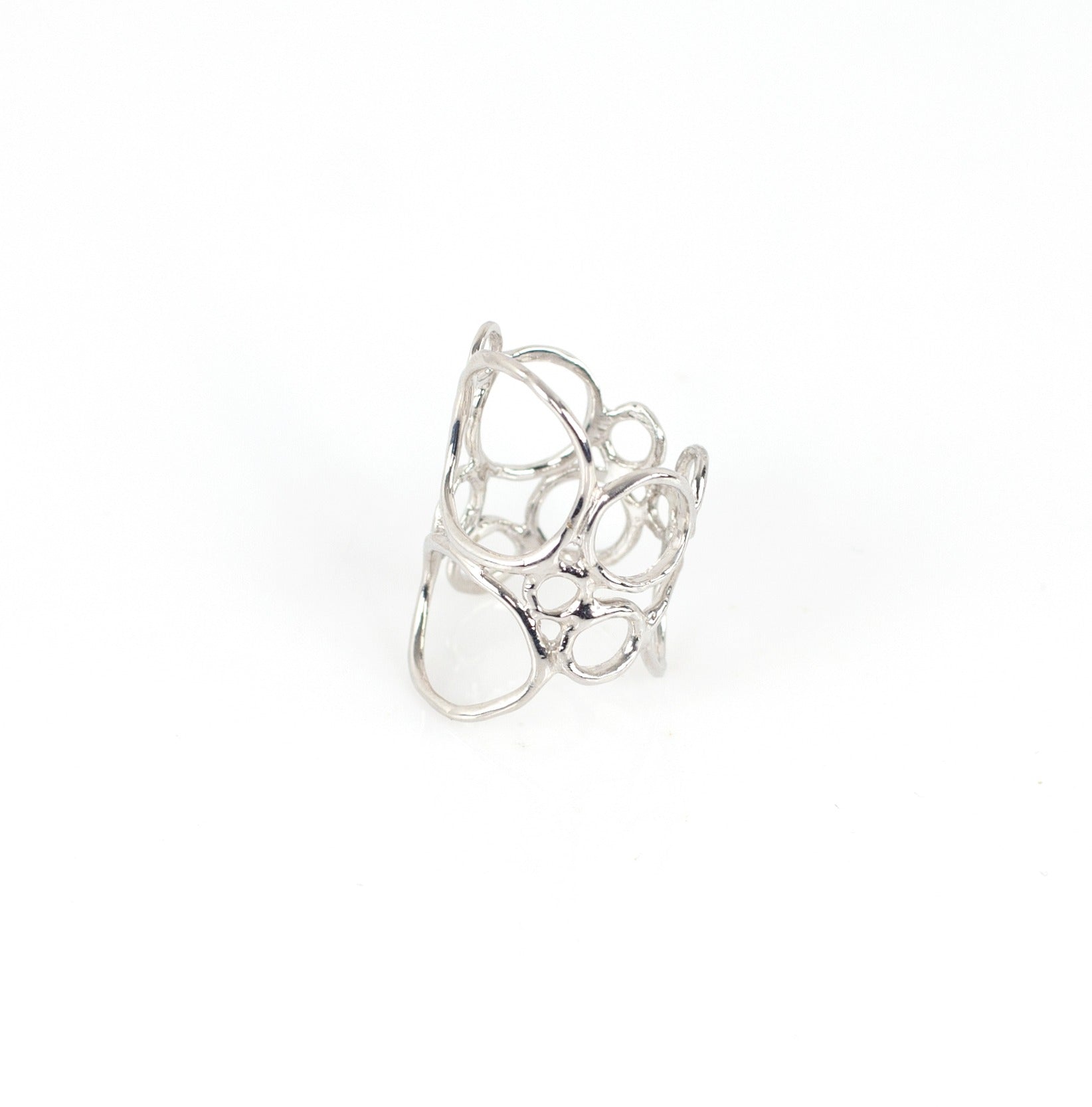 BUBBLE PLAIN sterling silverring by Duong Jewelry
#color_no-plating