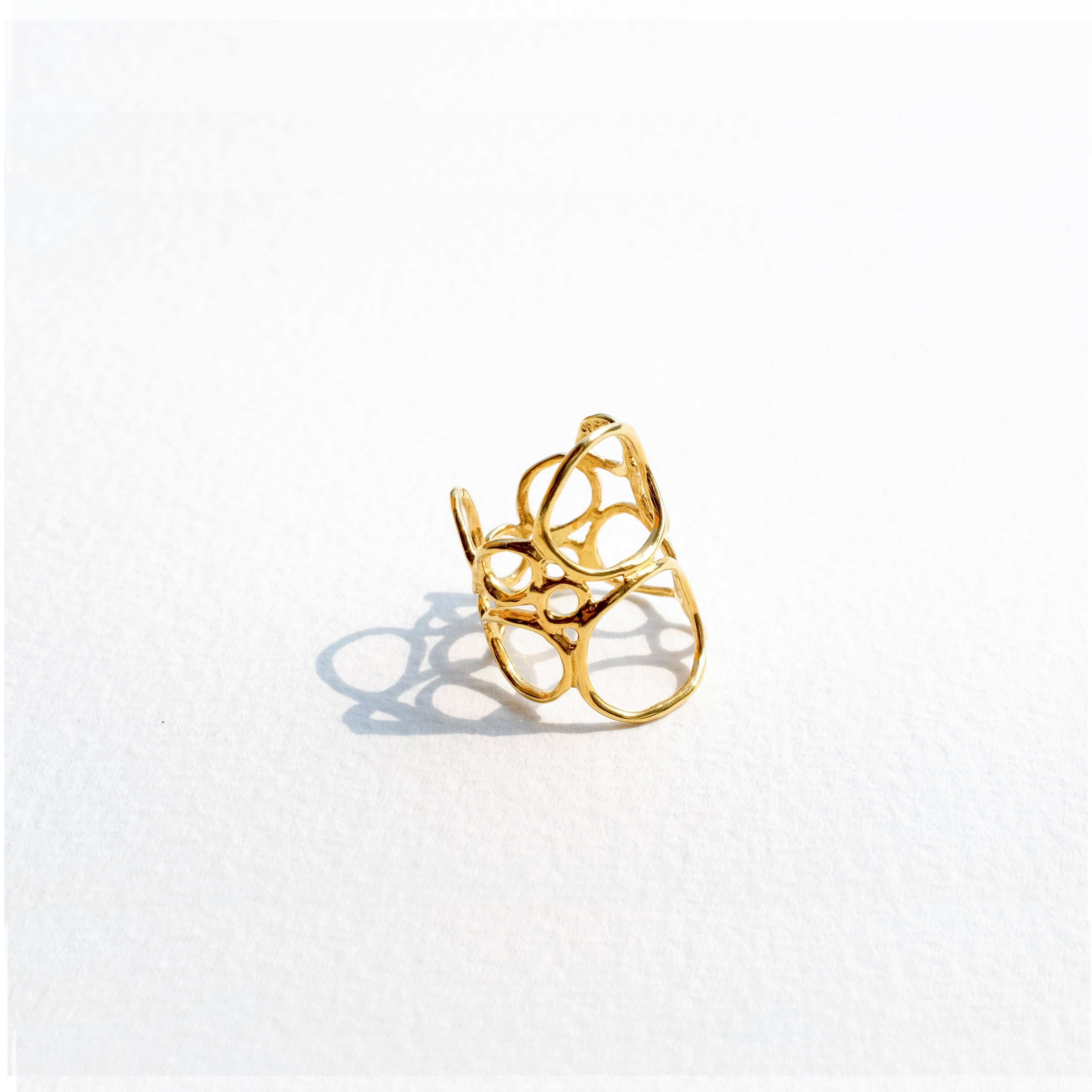 BUBBLE PLAIN sterling silverring by Duong Jewelry
#color_22k-yellow-gold
