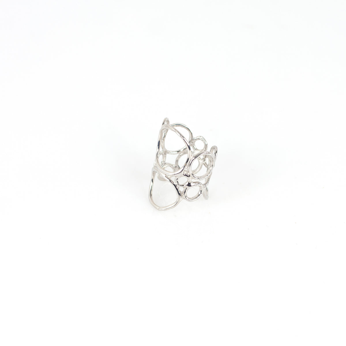 BUBBLE PLAIN sterling silverring by Duong Jewelry
#color_no-plating