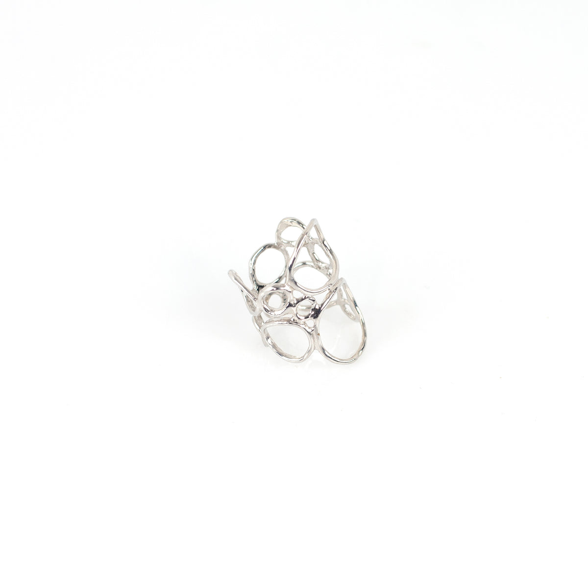 BUBBLE PLAIN sterling silverring by Duong Jewelry
#color_no-plating