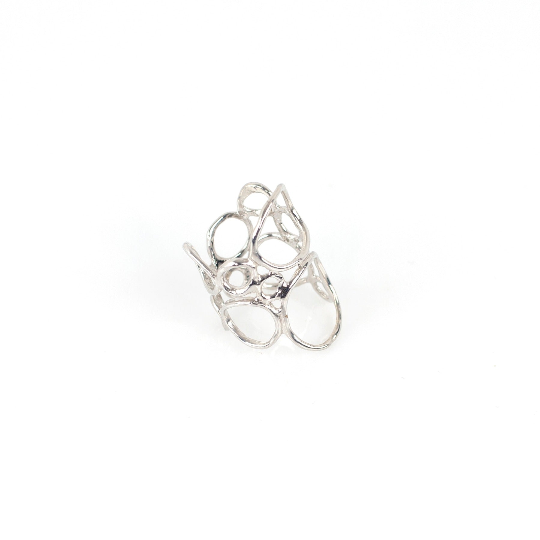 BUBBLE PLAIN sterling silverring by Duong Jewelry
#color_no-plating