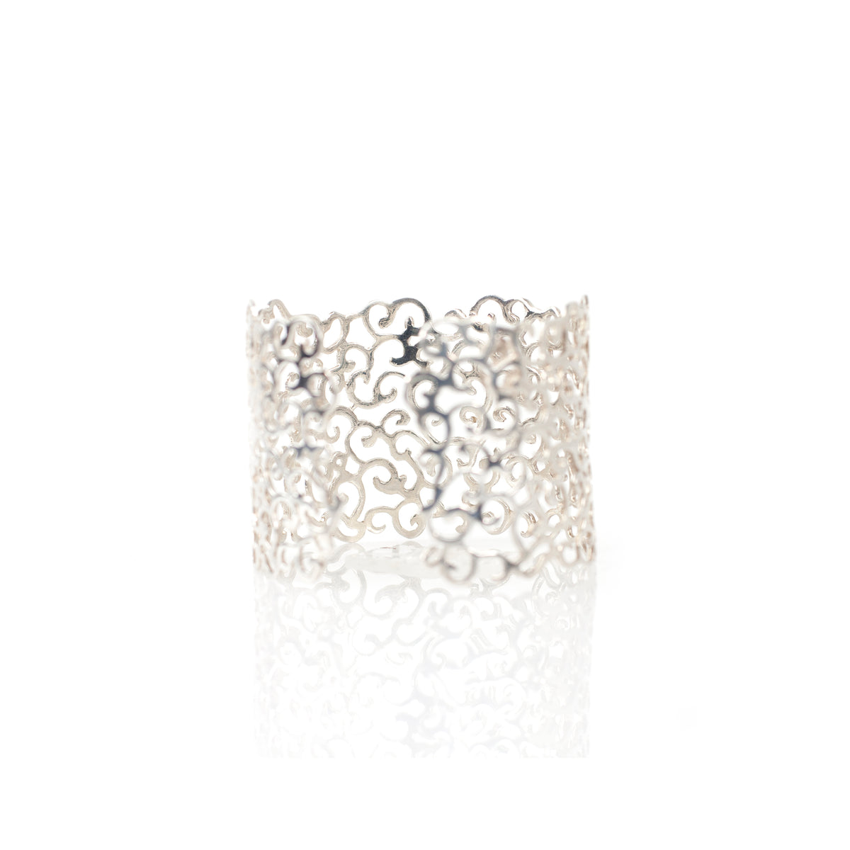 CHARMING ORIENT CUT OUT MIDI sterling silver cuff by Duong Jewelry
#color_no-plating