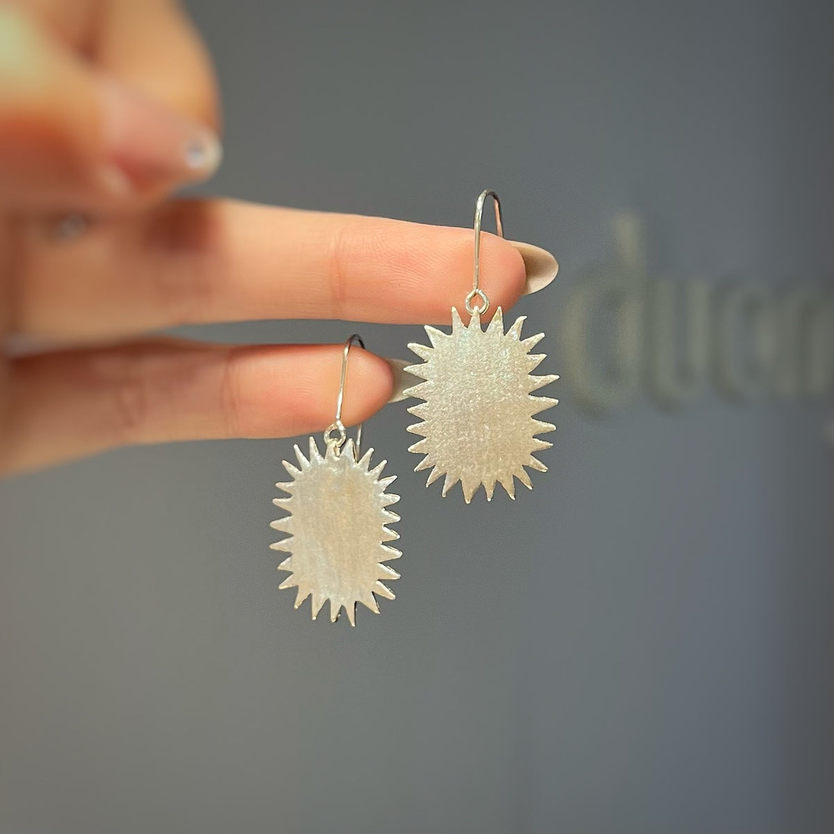 DURIAN SINGLE silver earrings