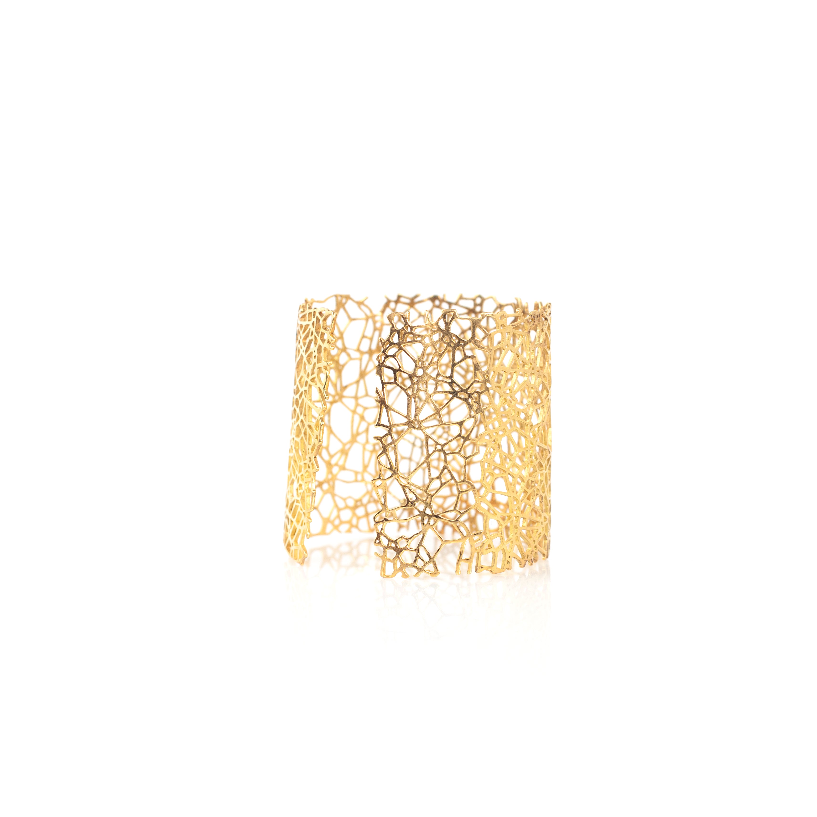 FUJI brass cuff by Duong Jewelry
#color_22k-yellow-gold
