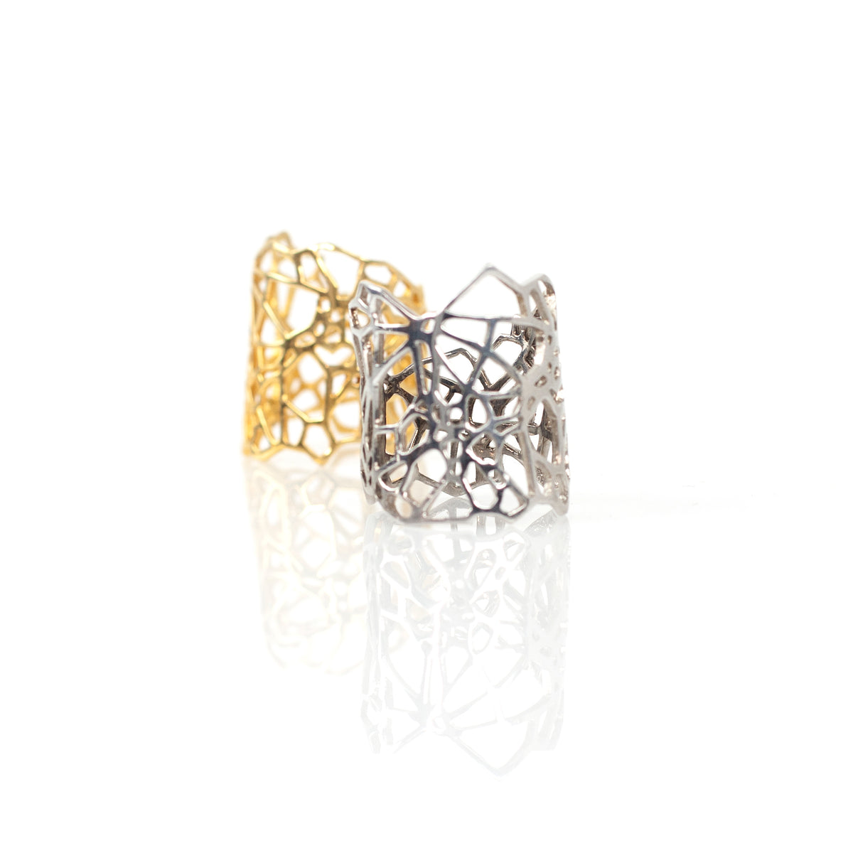 FUJI sterling silver ring by Duong Jewelry
#color_no-plating
#color_22k-yellow-gold