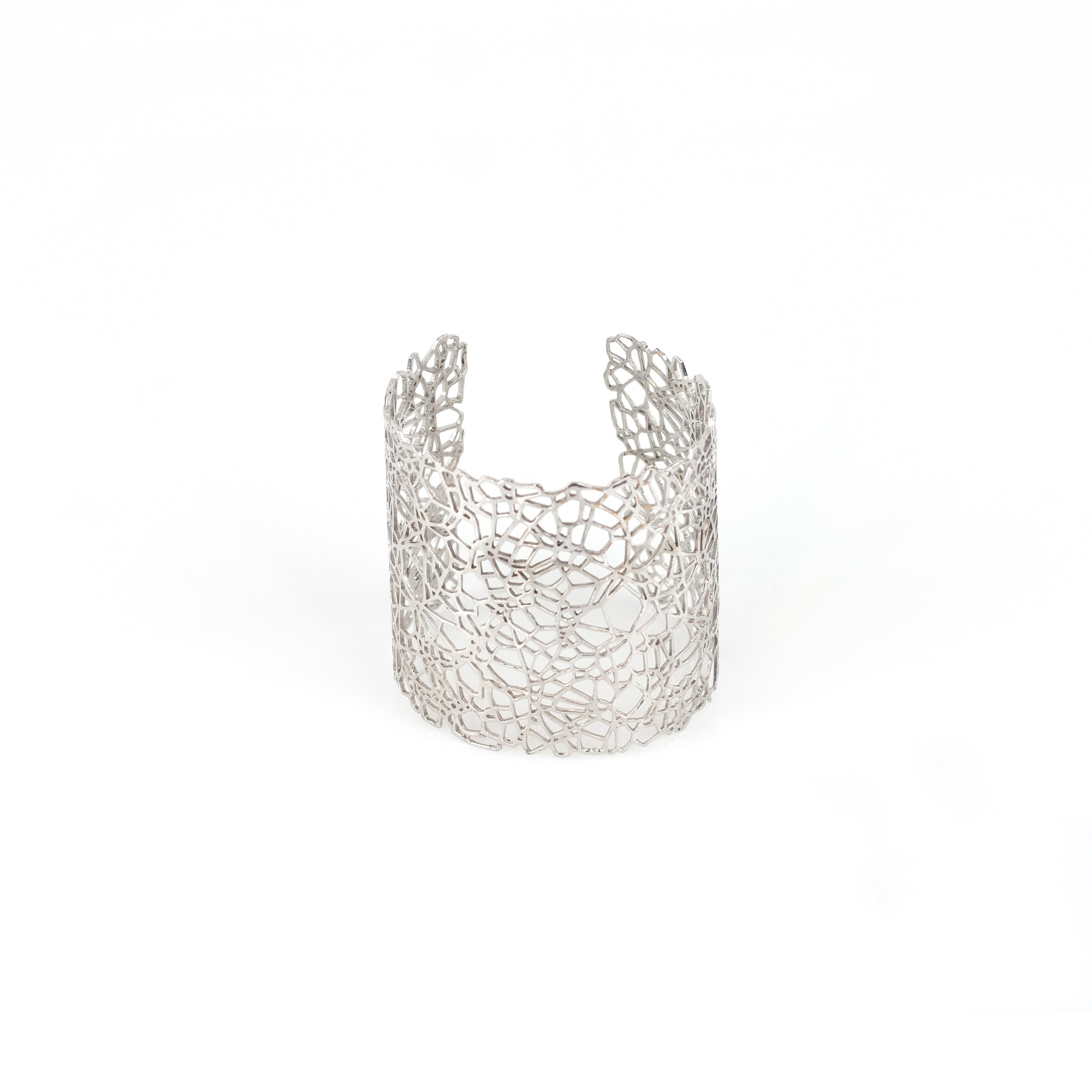 FUJI sterling silver cuff by Duong Jewelry
#color_no-plating