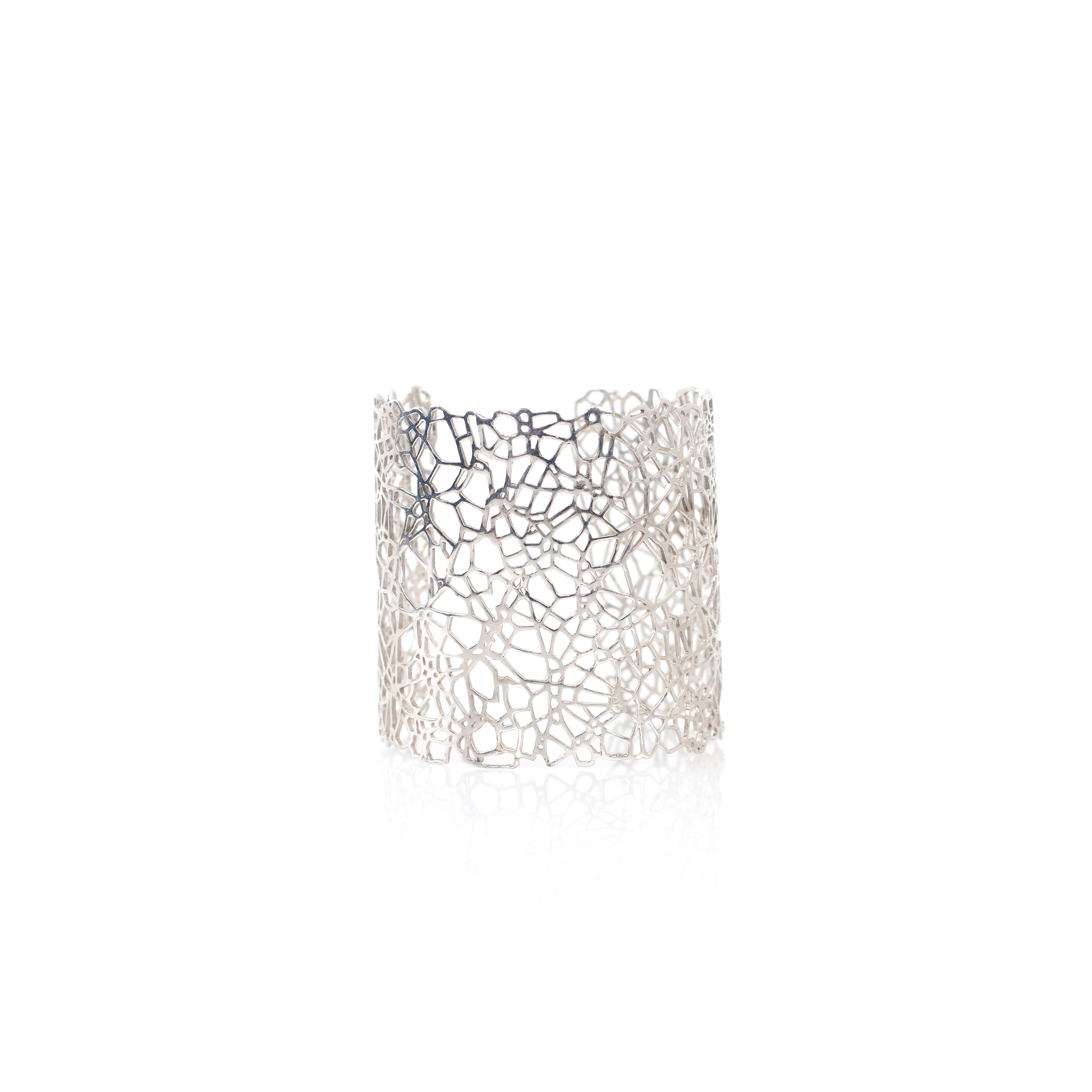 FUJI sterling silver cuff by Duong Jewelry
#color_no-plating