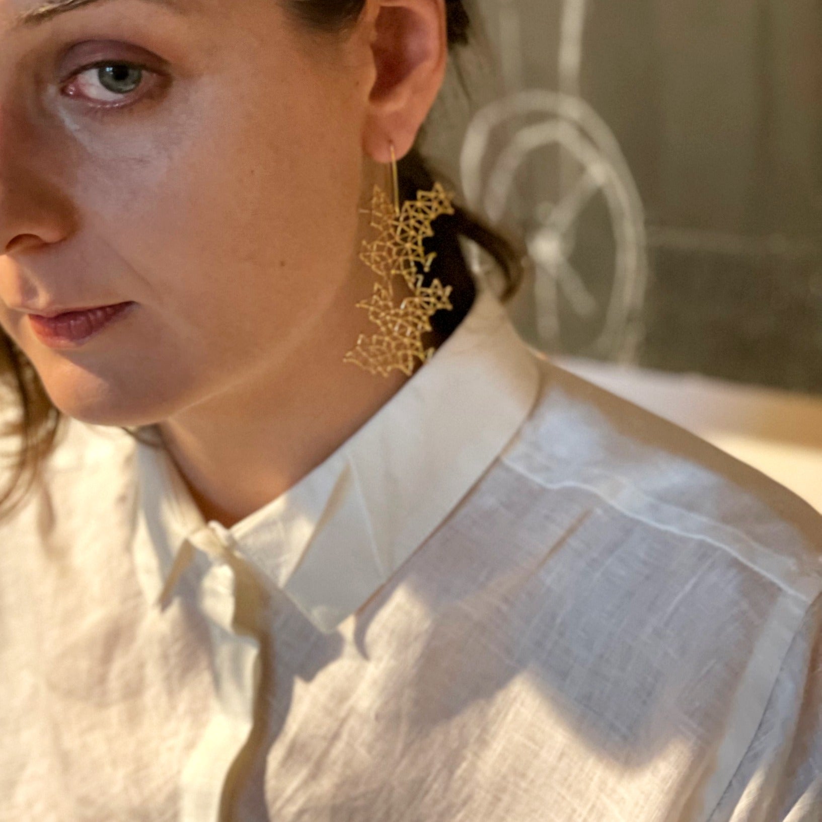 GALAXUS brass earrings