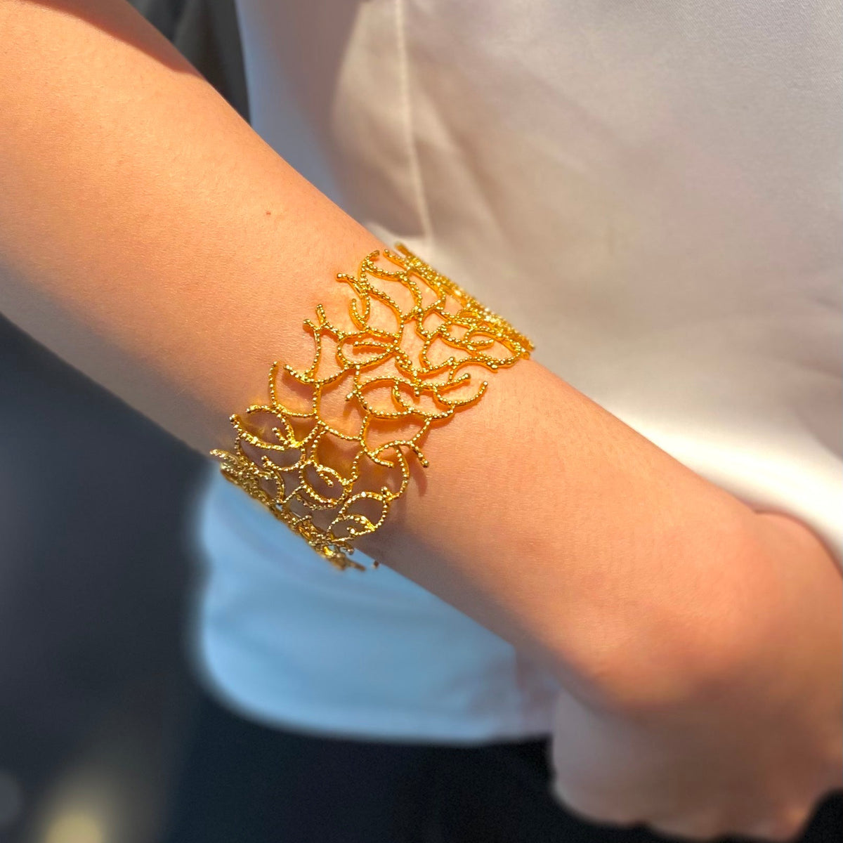 GLY GLY MIDI brass cuff