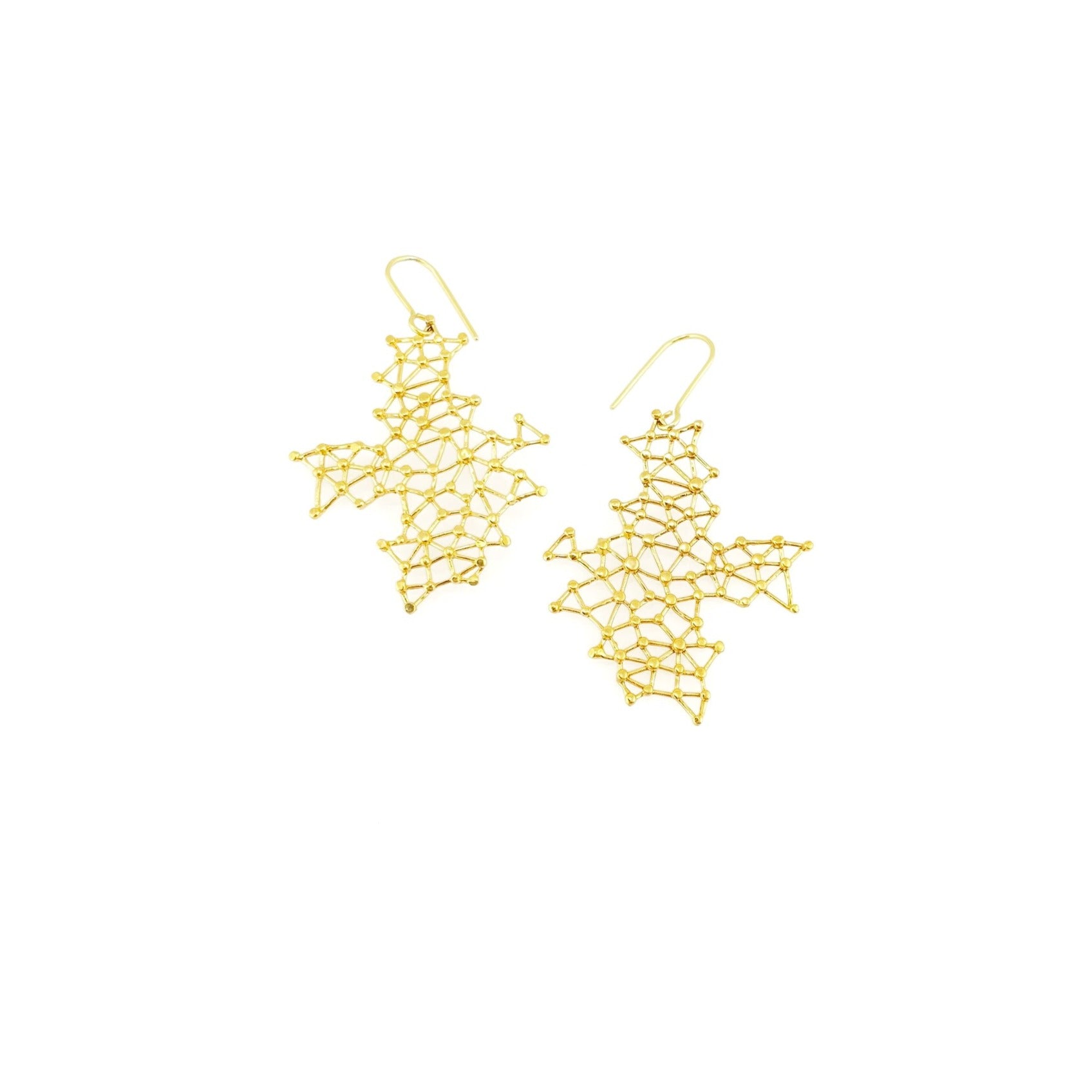 GALAXUS SINGLE brass earrings by Duong Jewelry
#color_22k-yellow-gold